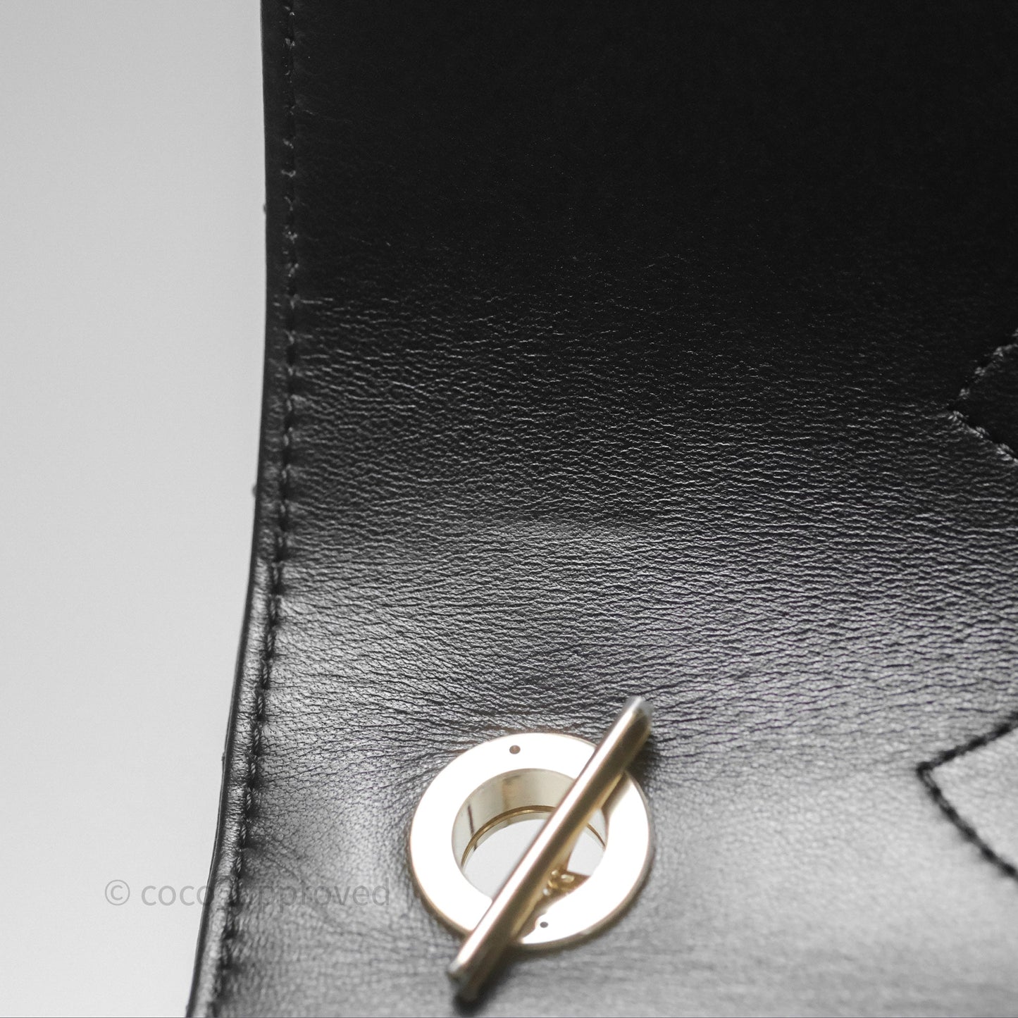 Chanel Small Trendy CC Black Chevron Lambskin Gold Hardware
