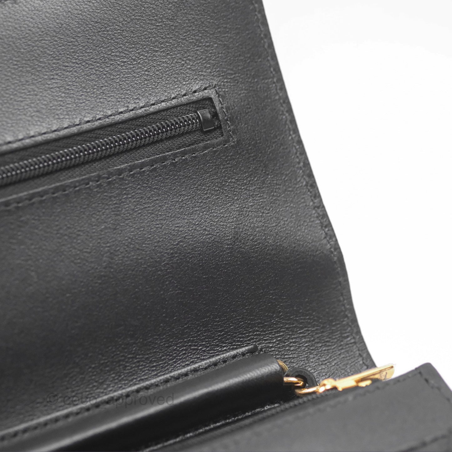 Chanel Quilted Classic Wallet on Chain WOC Black Lambskin Gold Hardware