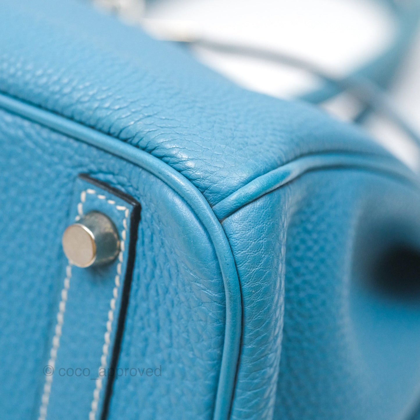 Hermès Birkin 30 Blue Jean Togo Palladium Hardware