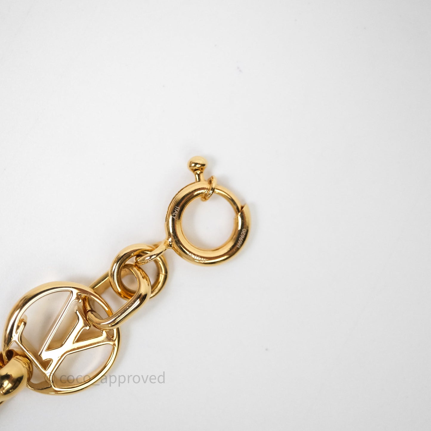 Louis Vuitton Belt Gold Tone