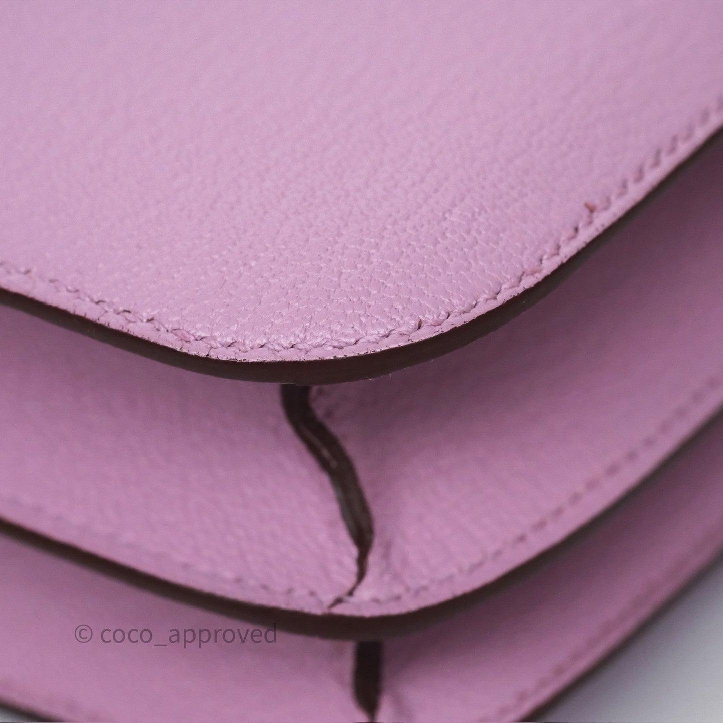 Hermès Constance Mini 18cm Mauve Sylvestre X9 Chevre Mysore Palladium Hardware