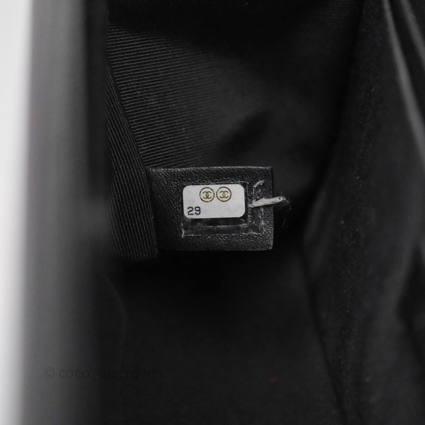 Chanel Quilted Medium Boy Black Caviar Ruthenium Hardware