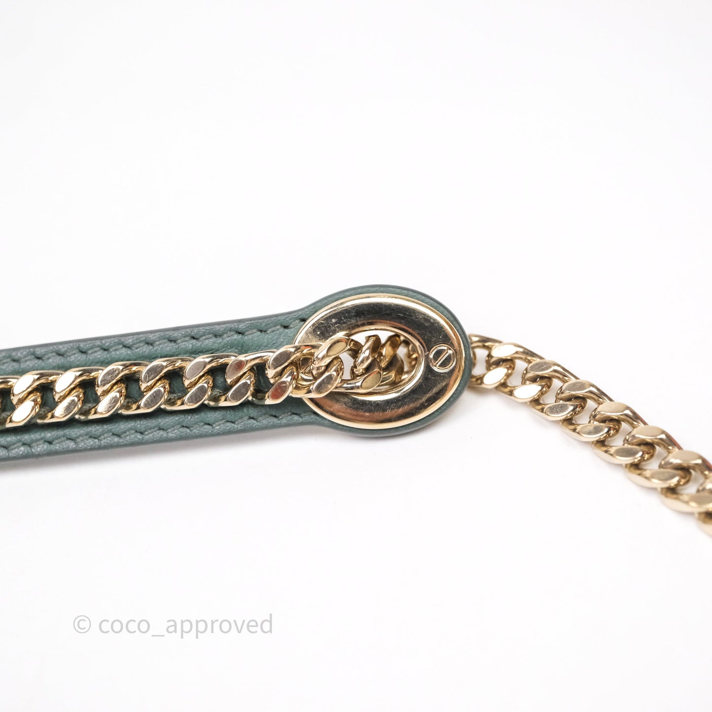 Christian Dior Mini Lady Dior Green Suede Cannage Gold Hardware