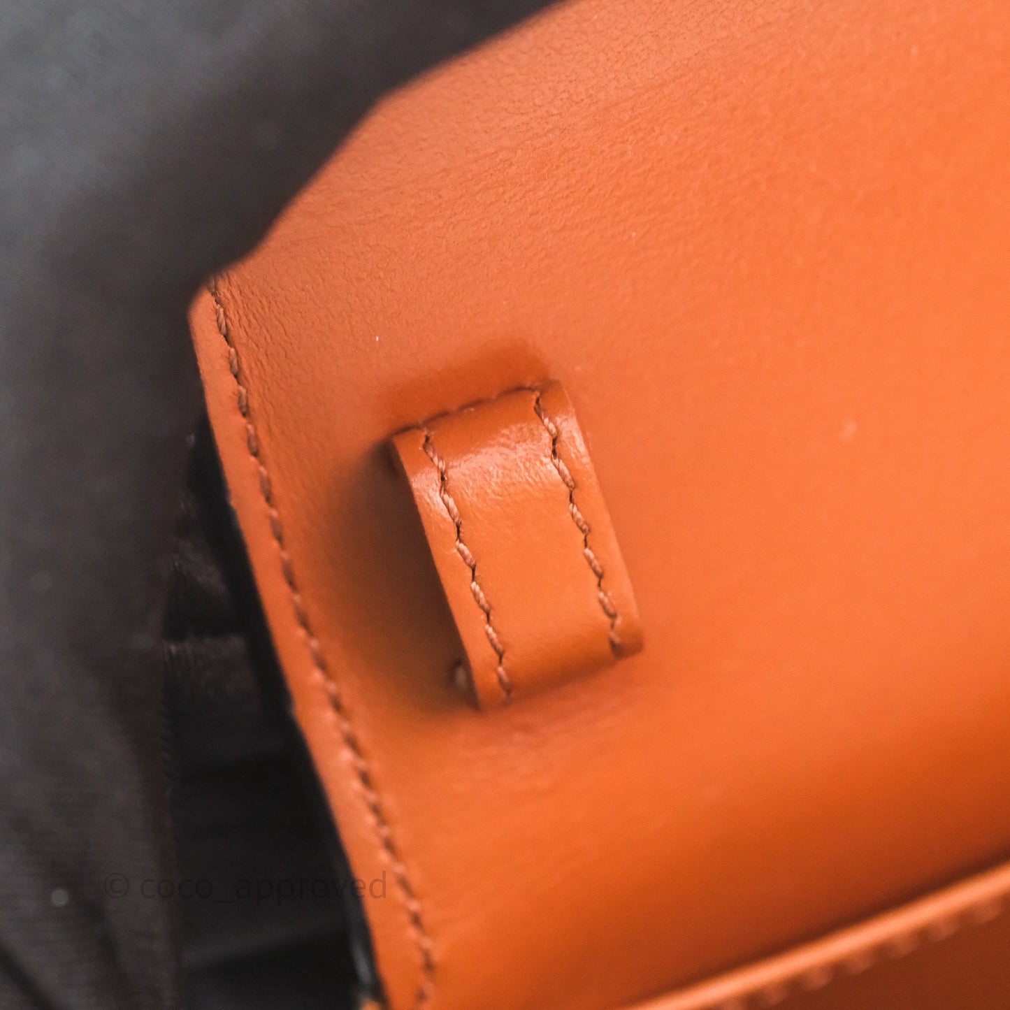 Celine Tan Canvas Calfskin Mini Triomphe