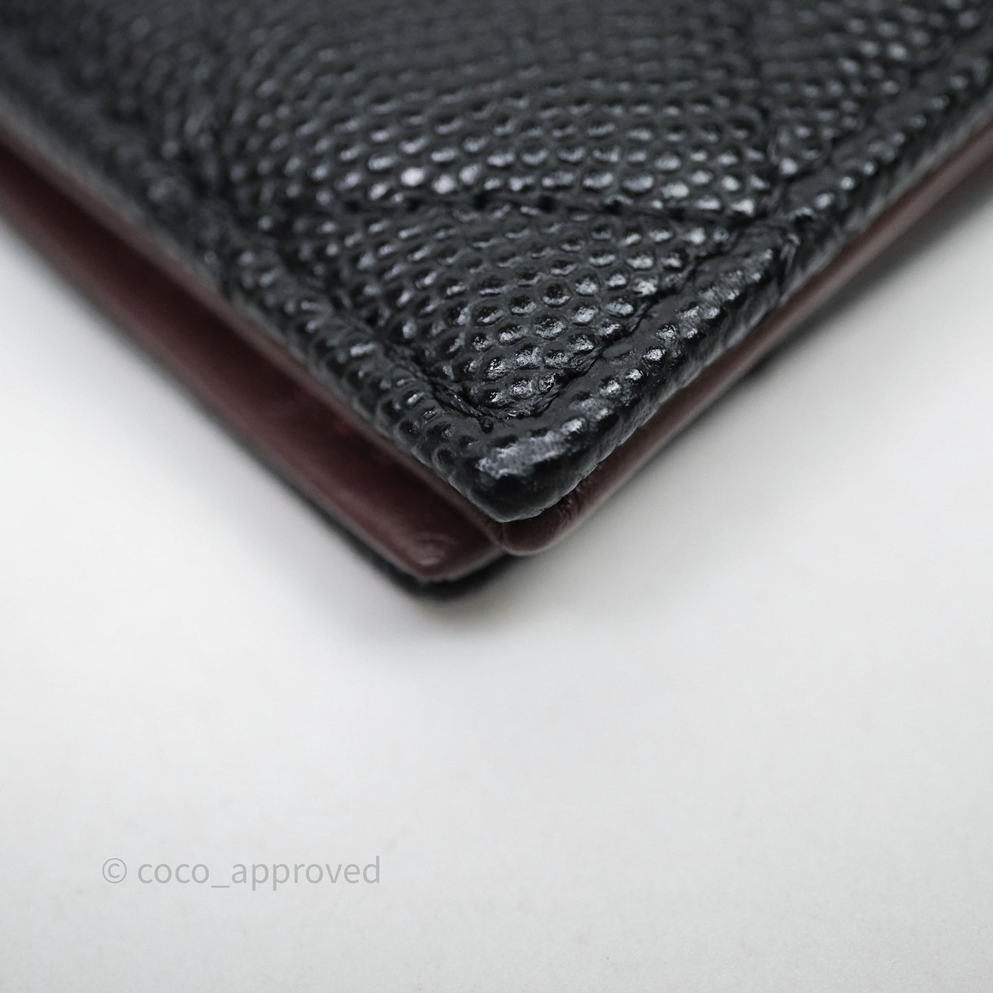 Chanel Quilted Classic Flap Card Holder Black Caviar Gold Hardware 23C