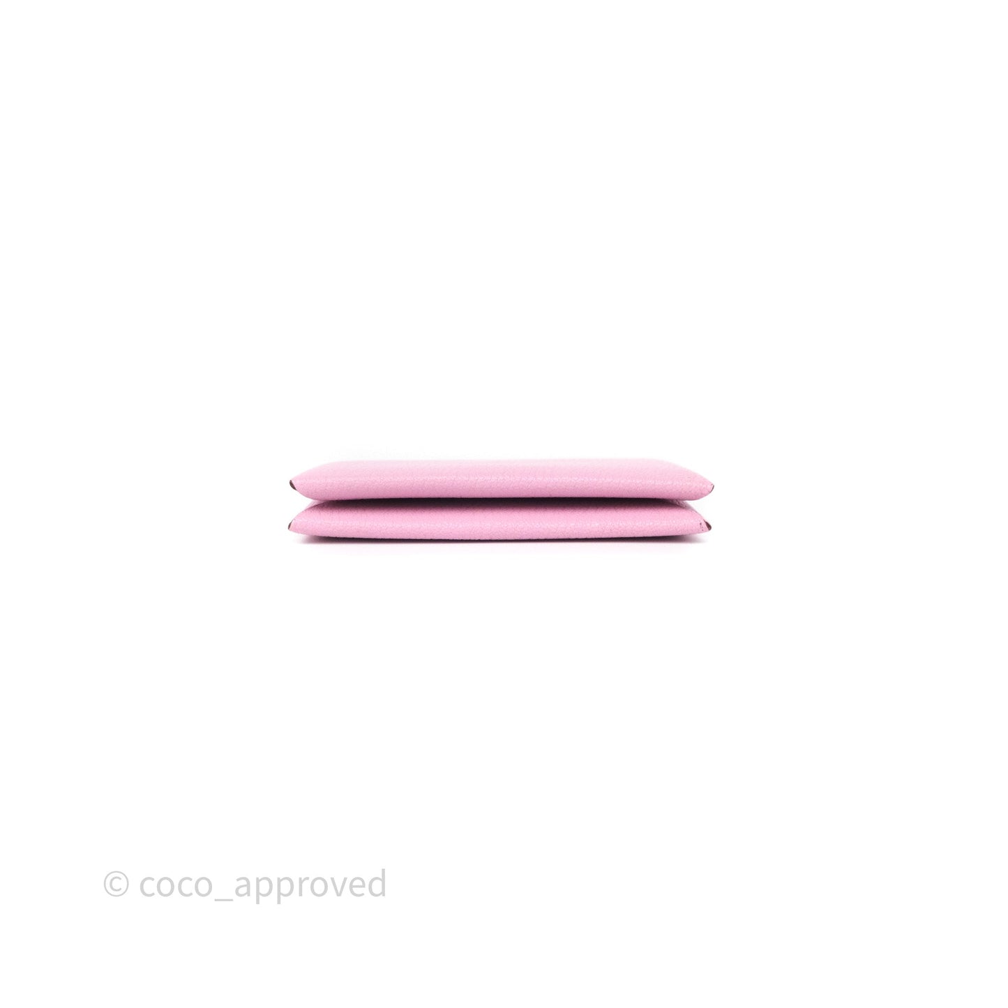 Hermès Calvi Card Holder Mauve Sylvestre Chèvre Mysore