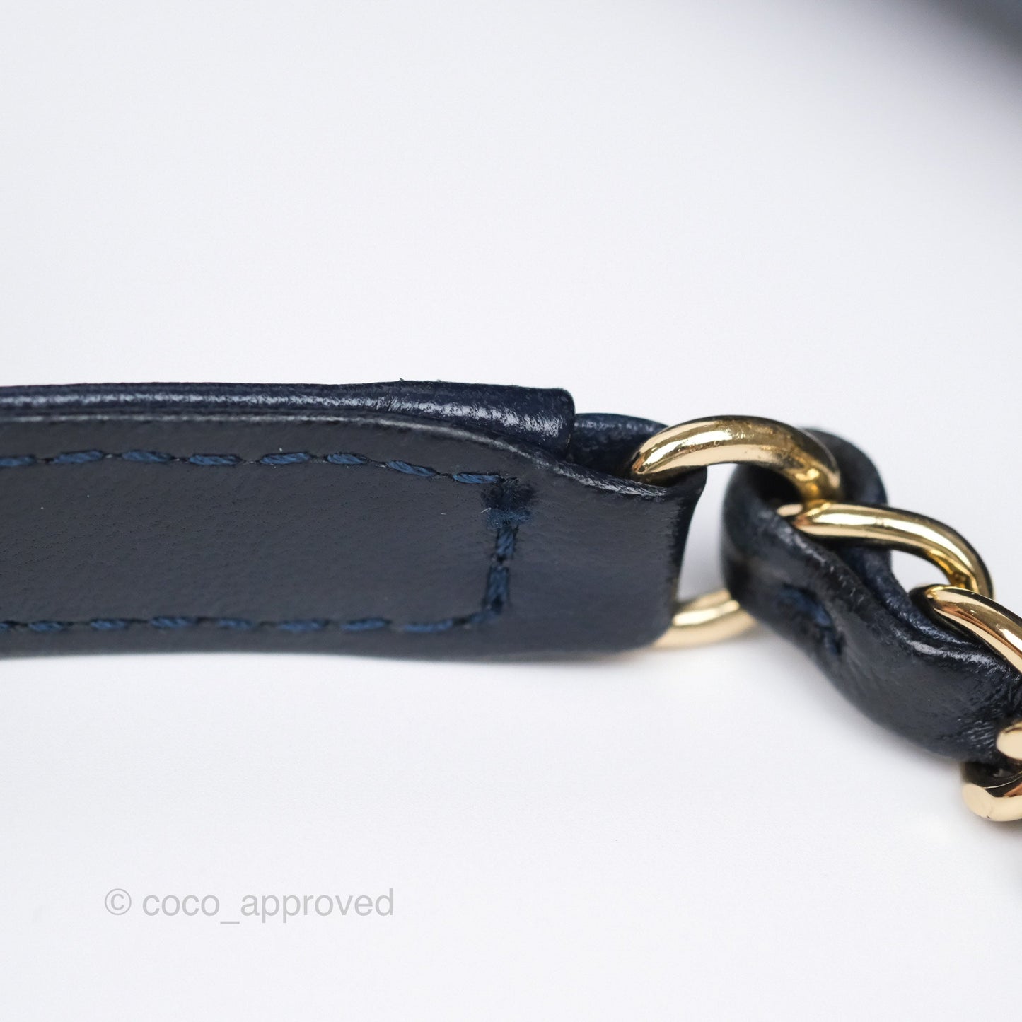 Chanel Small Trendy CC Navy Lambskin Gold Hardware