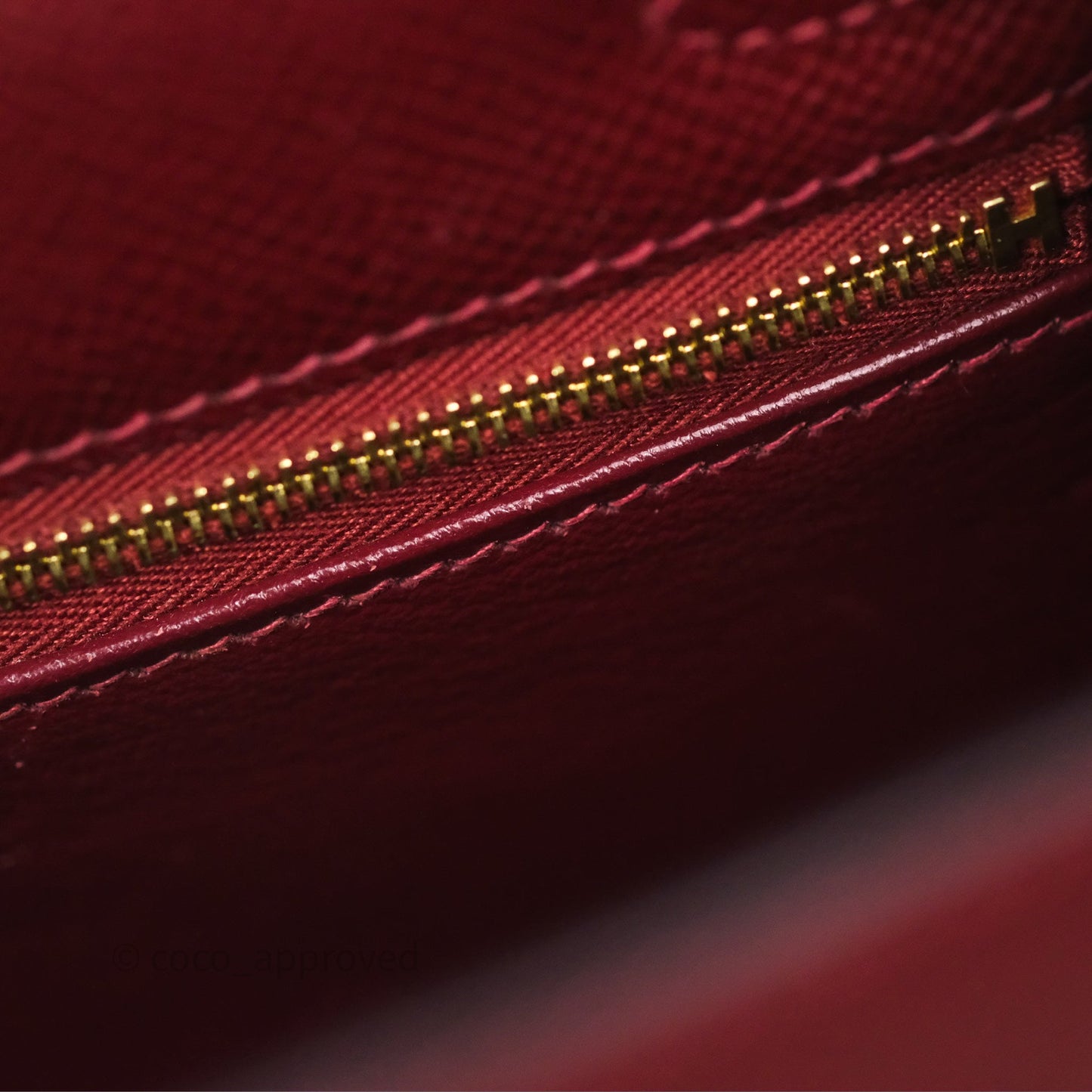 Hermès Sellier Kelly 25 Rouge H Epsom Gold Hardware