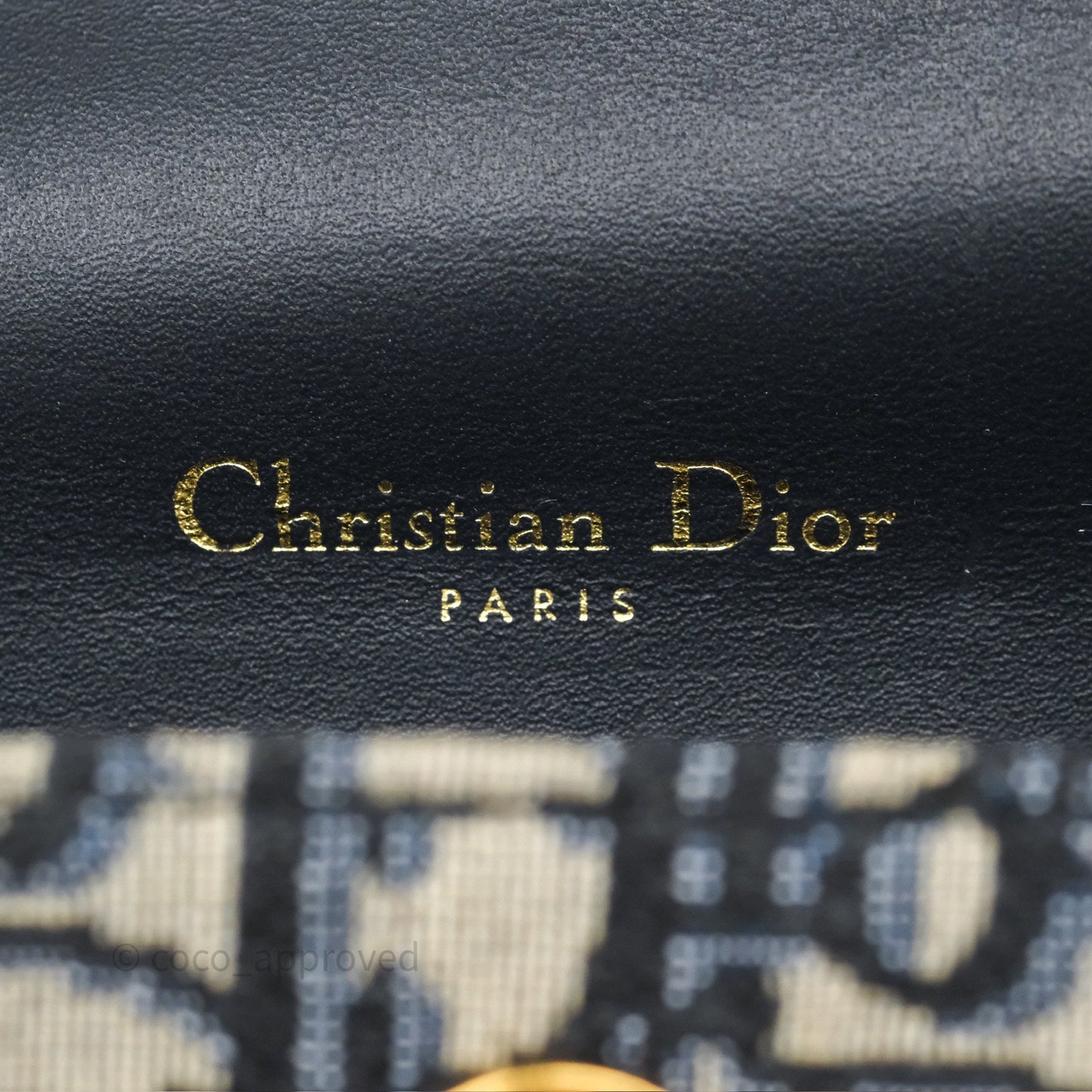 Christian Dior Blue Dior Oblique Jacquard Saddle Belt Pouch