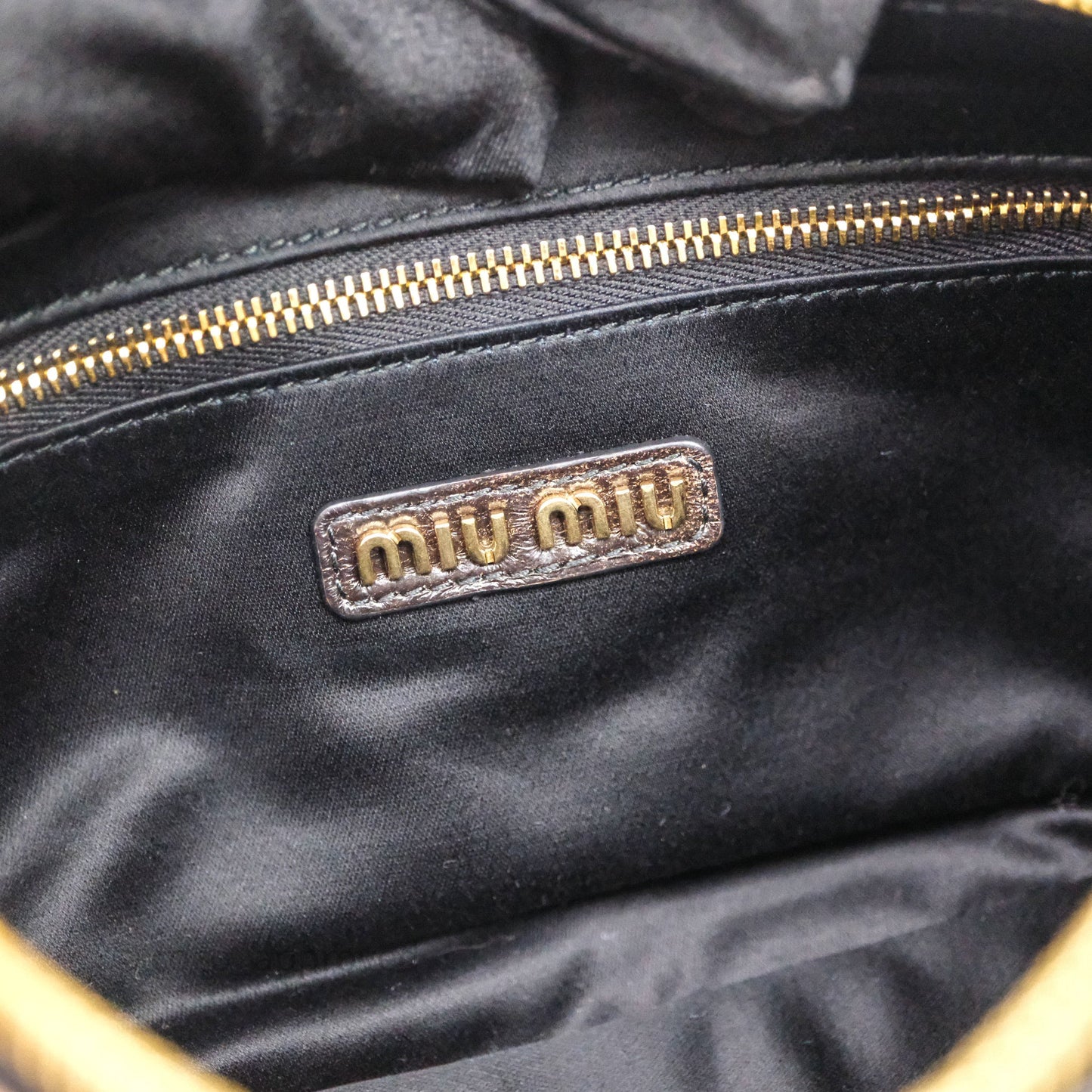 Miumiu Nappa leather Pocket bag Coffee