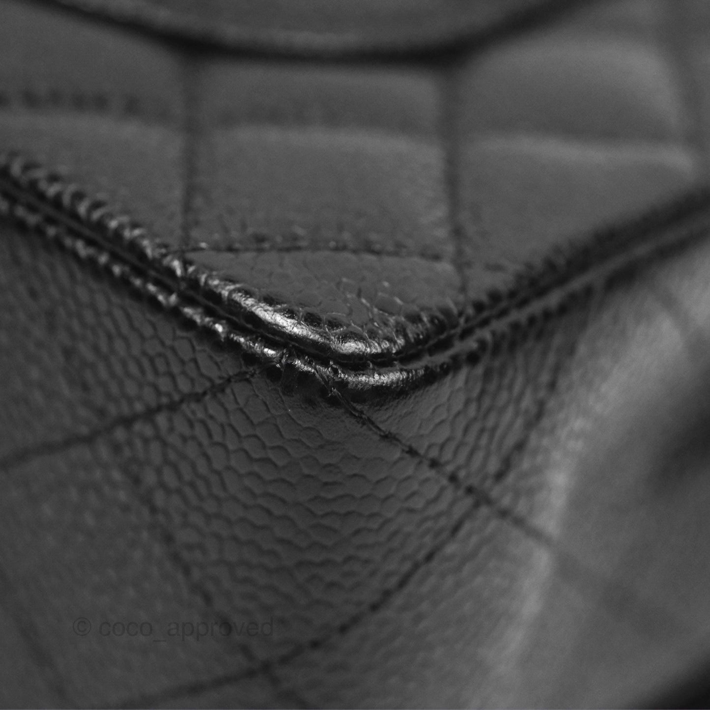 Chanel Small Classic Flap Quilted Black Caviar Gold Hardware
