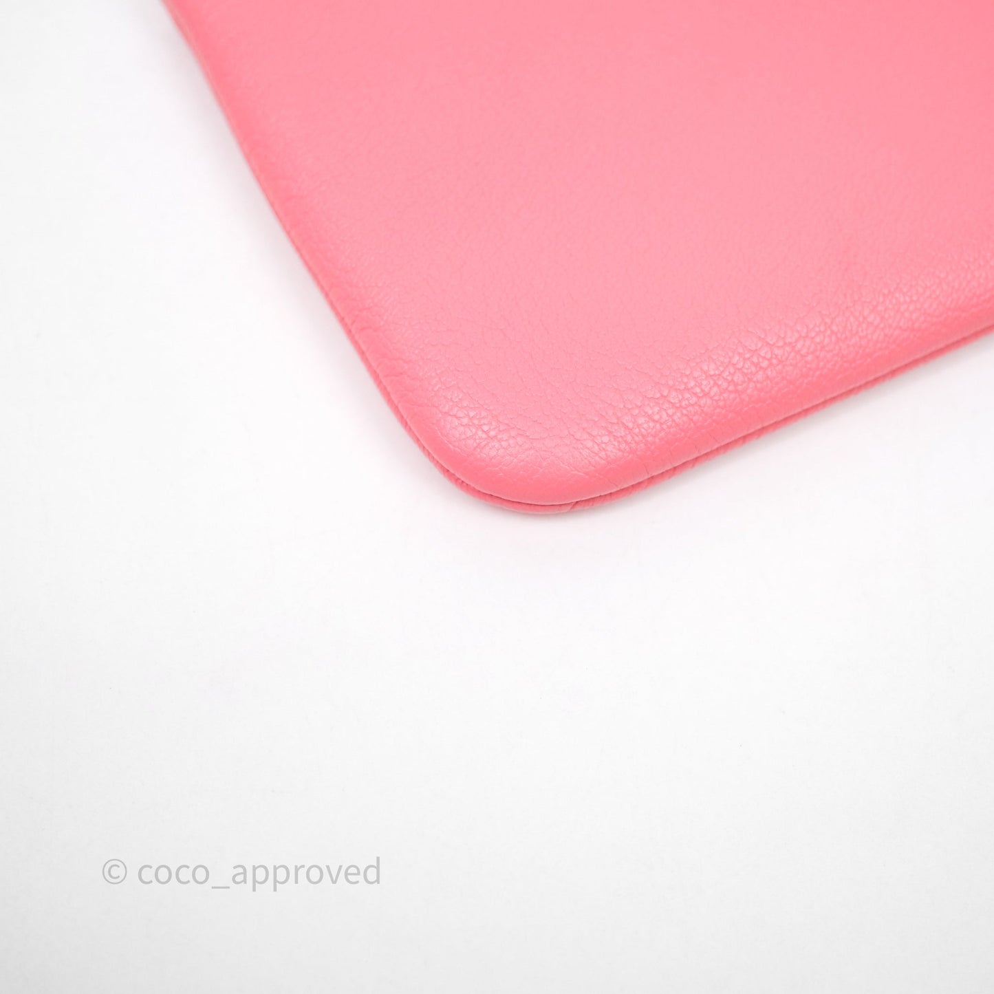 Chanel Camellia Mini O Case Pink Calfskin Gold Hardware