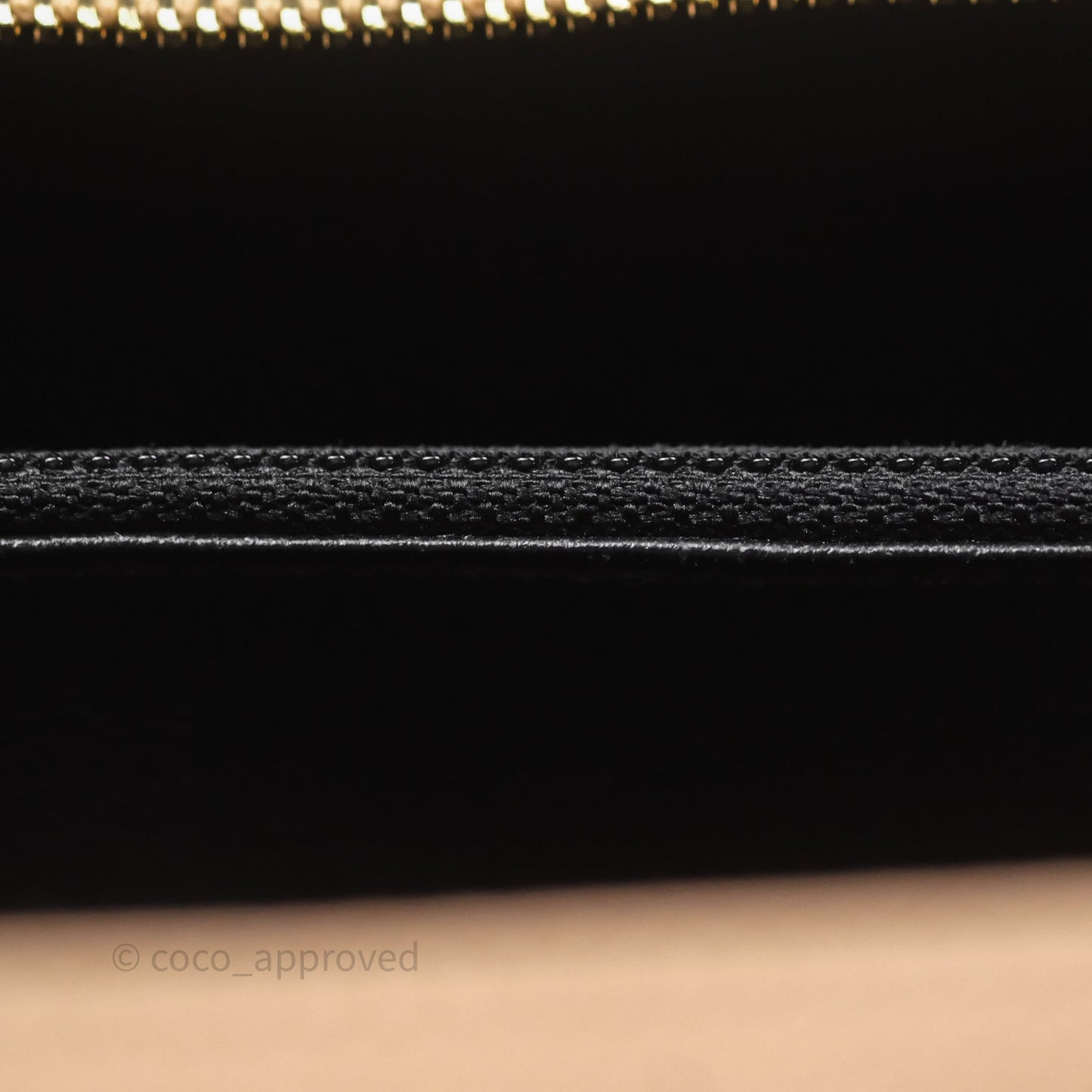 Chanel Quilted Medium CC Filigree Vanity Case Beige Caviar Gold Hardware