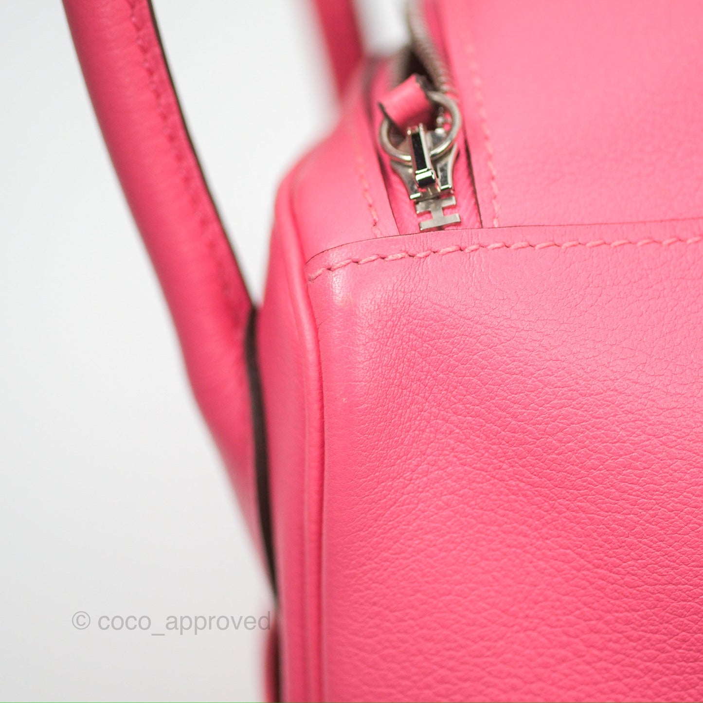 Hermès Lindy 26 Rose Azalee Evercolor Palladium Hardware