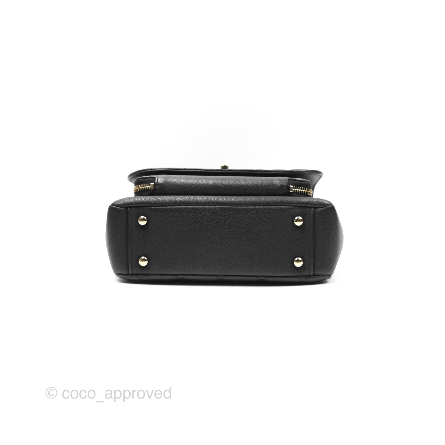 Chanel Quilted Medium Business Affinity Flap Matte Black Caviar Gold Hardware