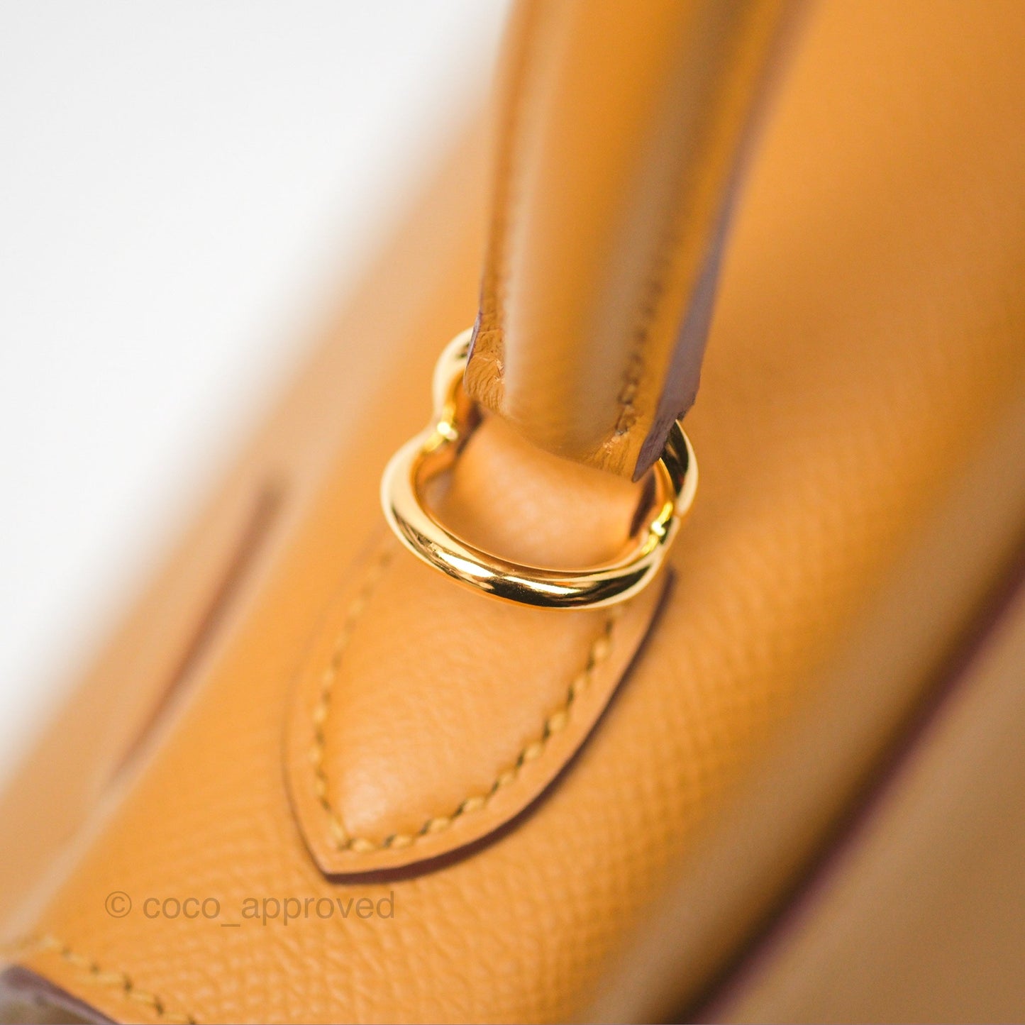 Hermès Sellier Kelly 25 Sesame 2S Epsom Gold Hardware