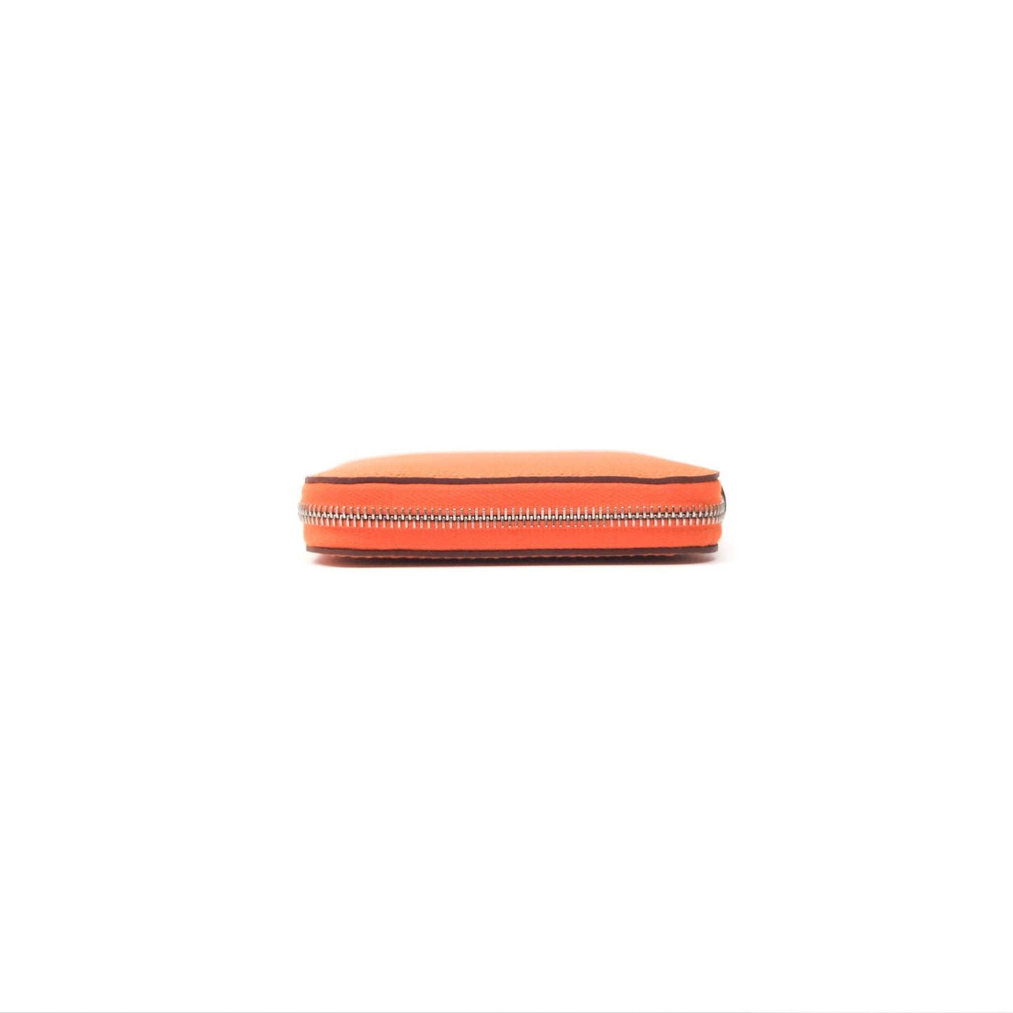 Hermès Silk In Compact Wallet Orange Epsom