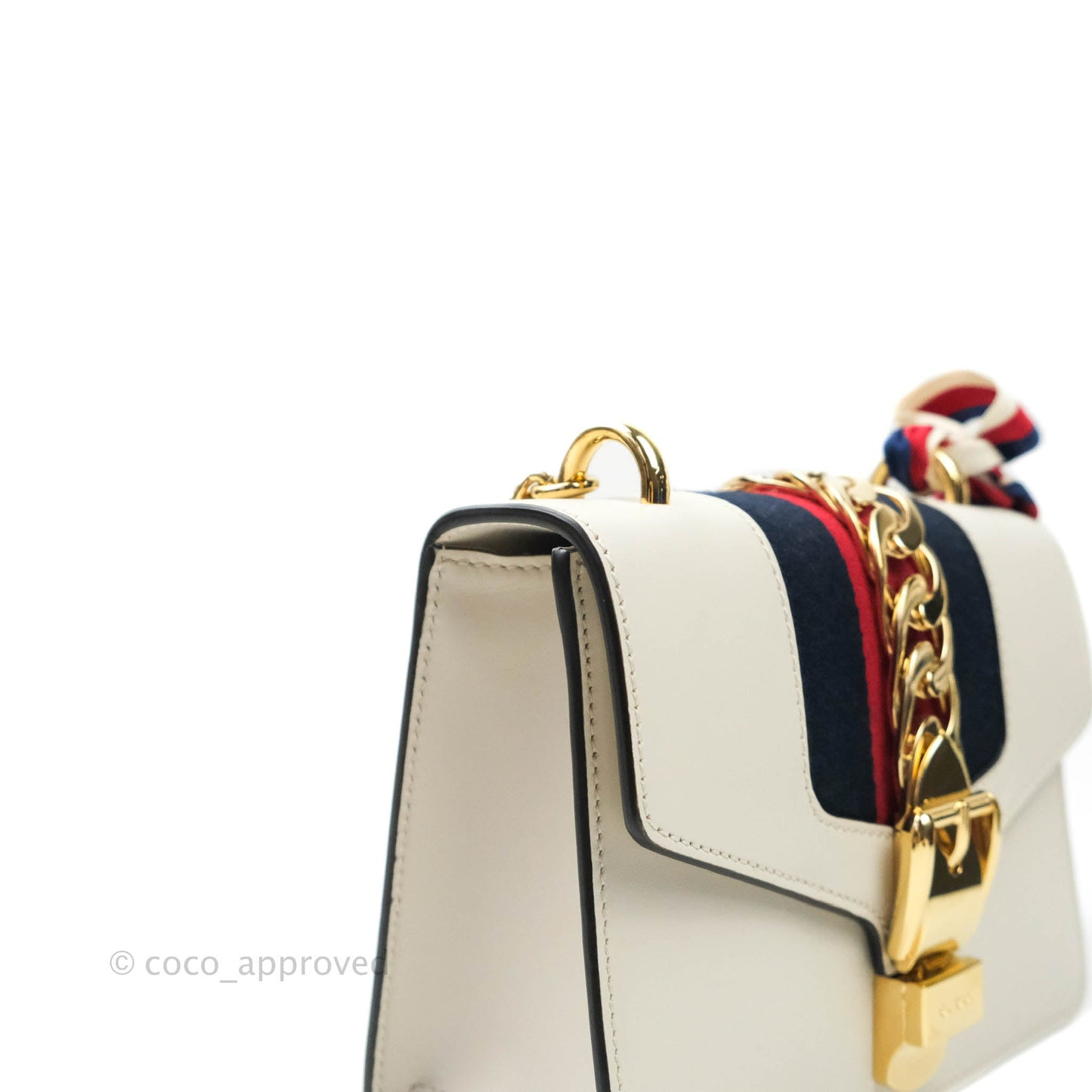 Gucci Sylvie Mini White Calfskin Bag⁣ ⁣⁣⁣⁣⁣⁣⁣⁣⁣⁣⁣⁣⁣⁣⁣⁣