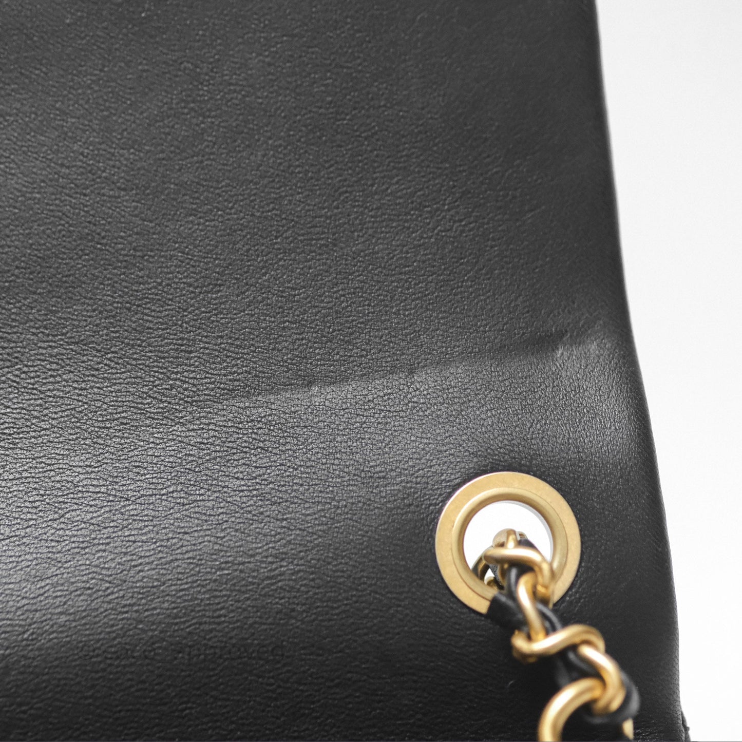 Chanel Pearl Crush Mini Square Quilted Black Lambskin Aged Gold Hardware