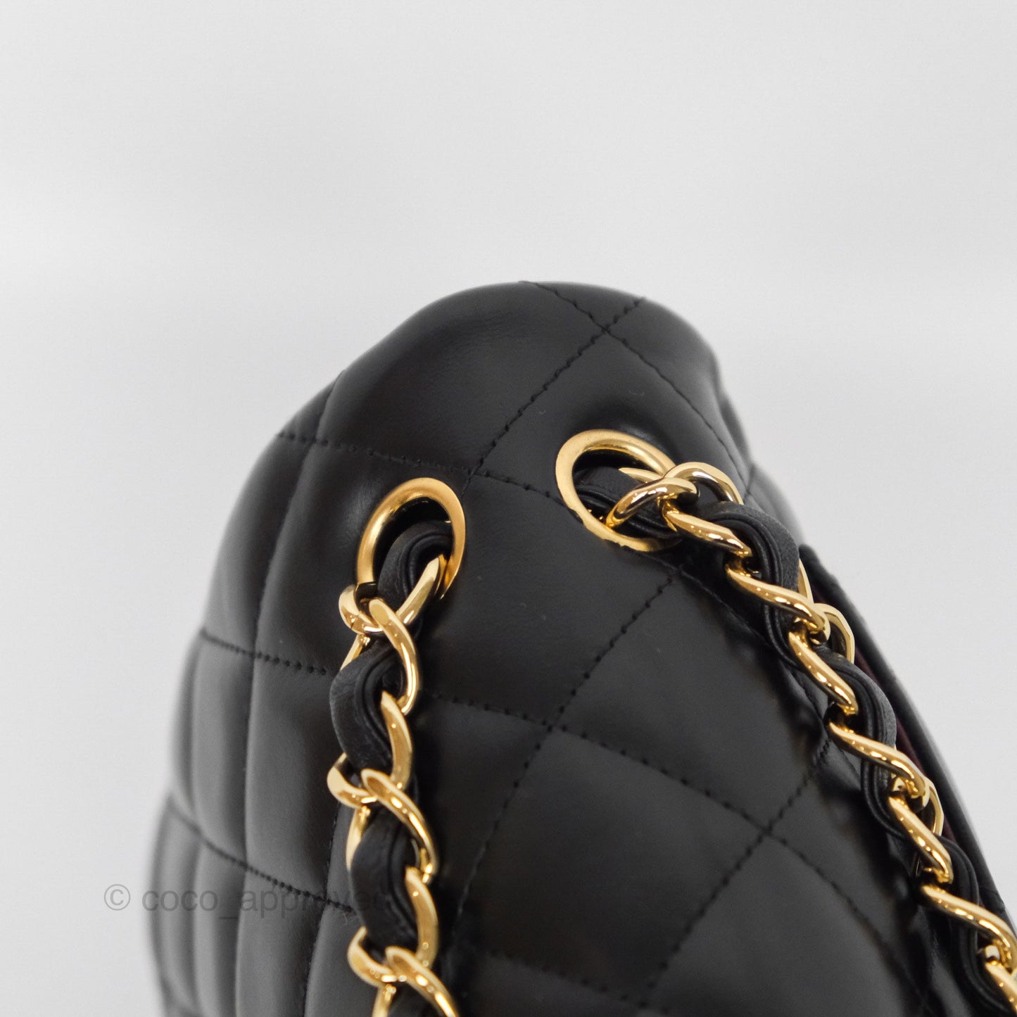 Chanel Jumbo Double Flap Black Lambskin Gold Hardware⁣⁣
