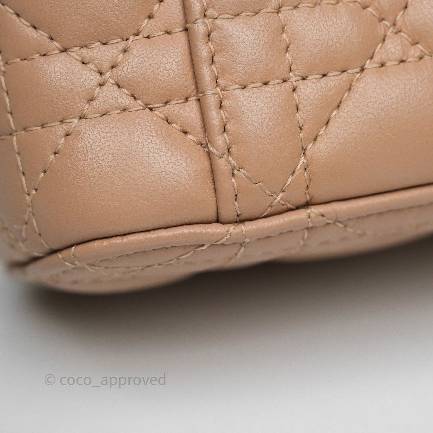 Dior Micro Lady Dior Vanity Case Rose Des Vents Pink Cannage Lambskin