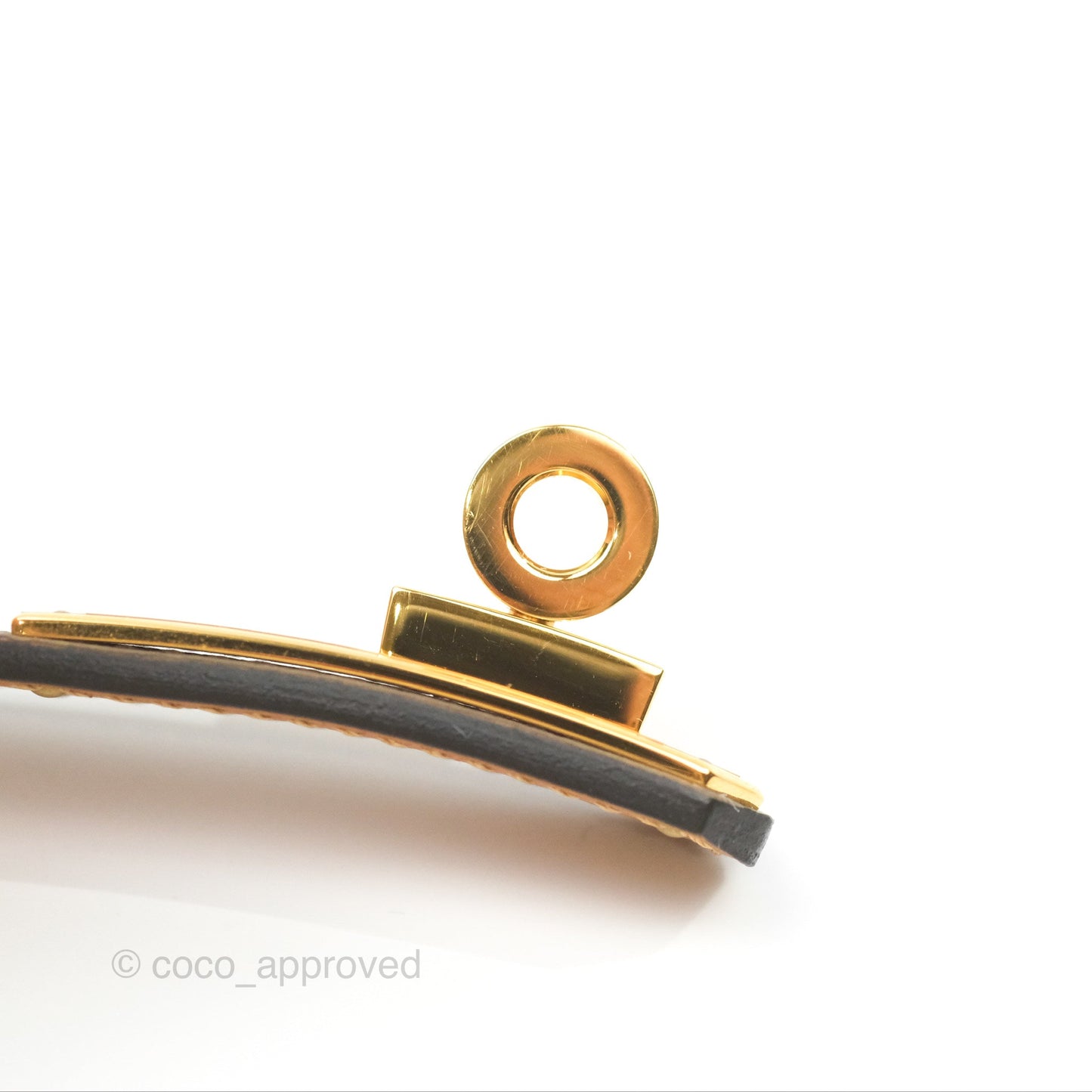 Hermès Epsom Kelly Buckle Belt Etoupe Gold Hardware