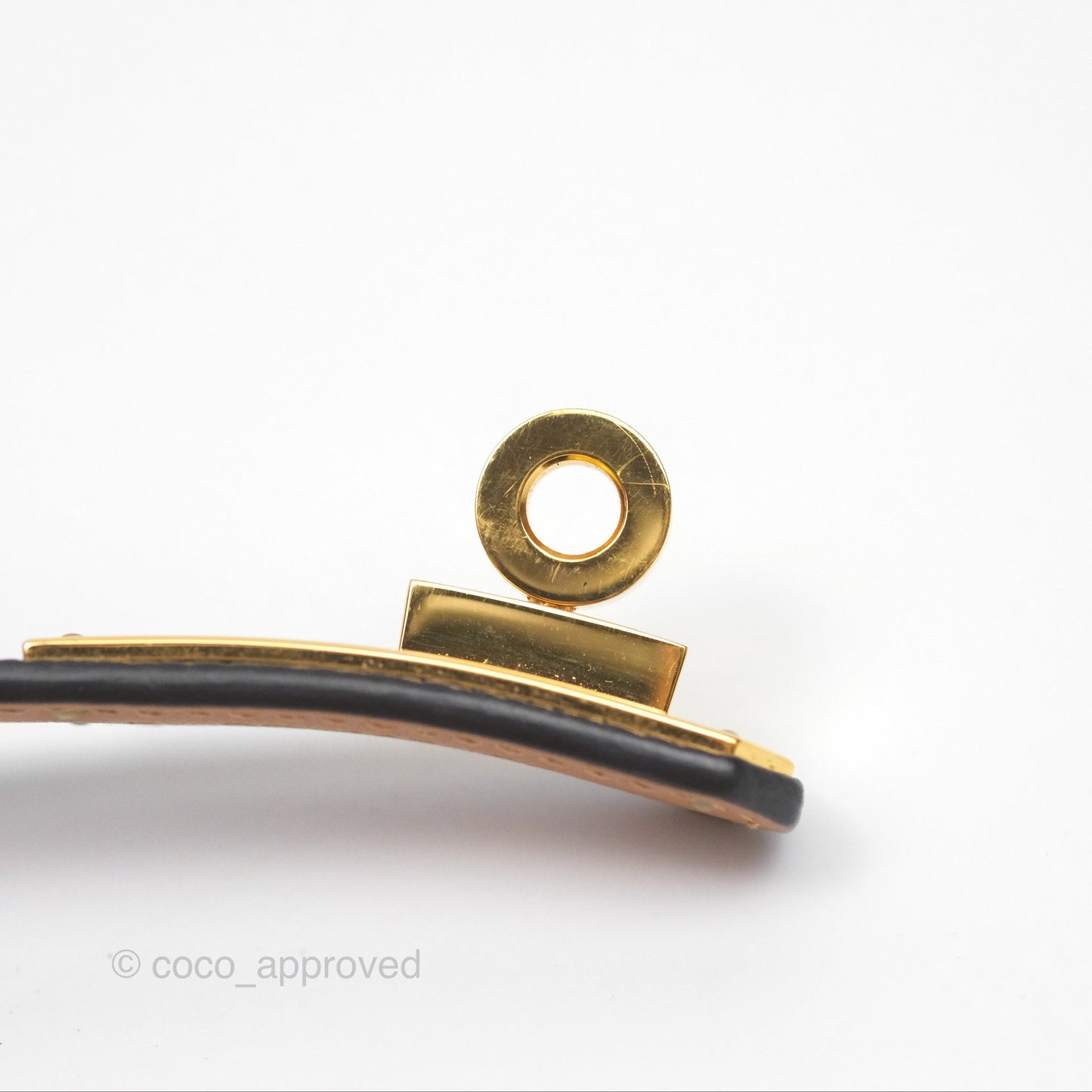 Hermès Epsom Kelly Buckle Belt Etoupe 18 Rose Gold Hardware
