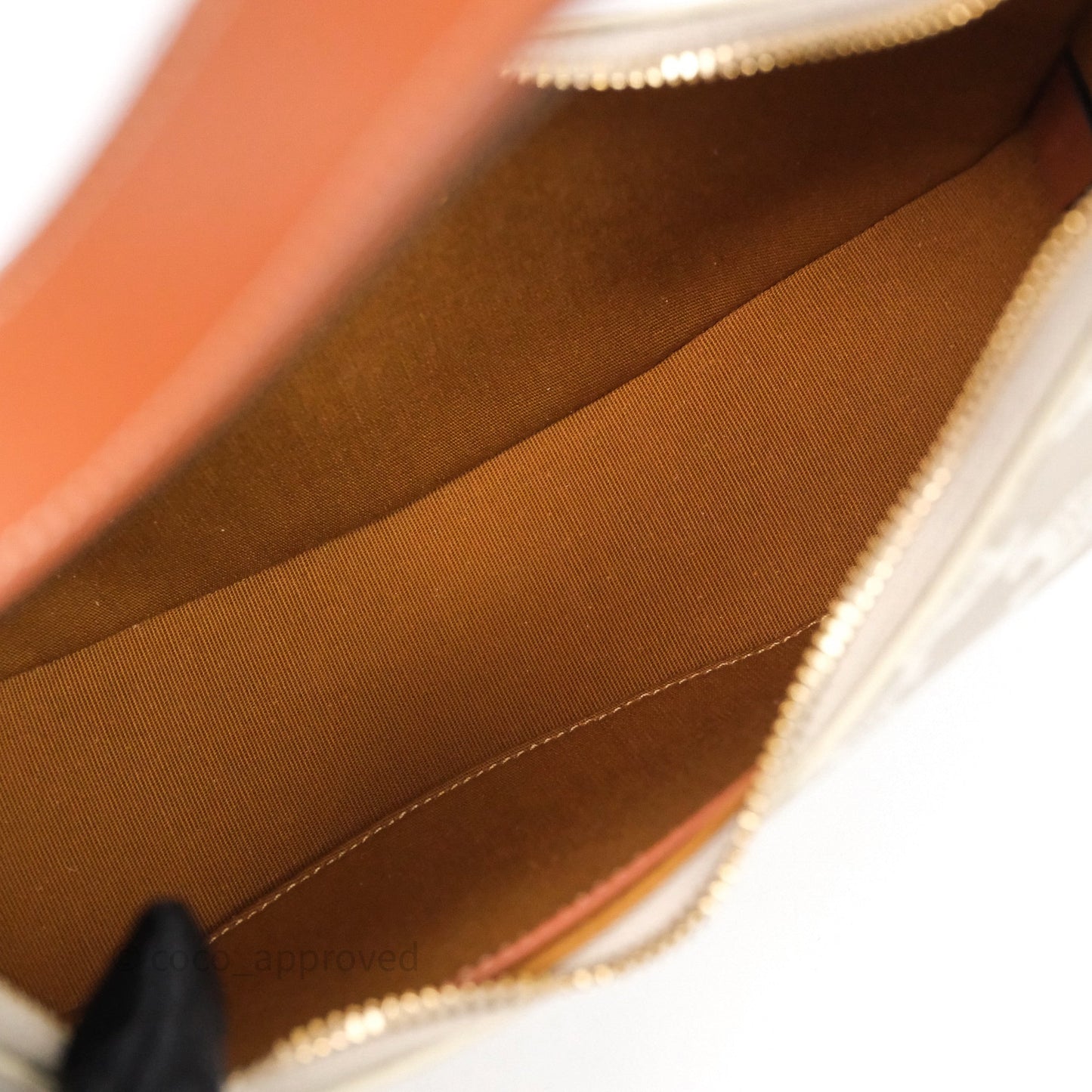 Celine Ava Bag In Triomphe Canvas Calfskin Grege
