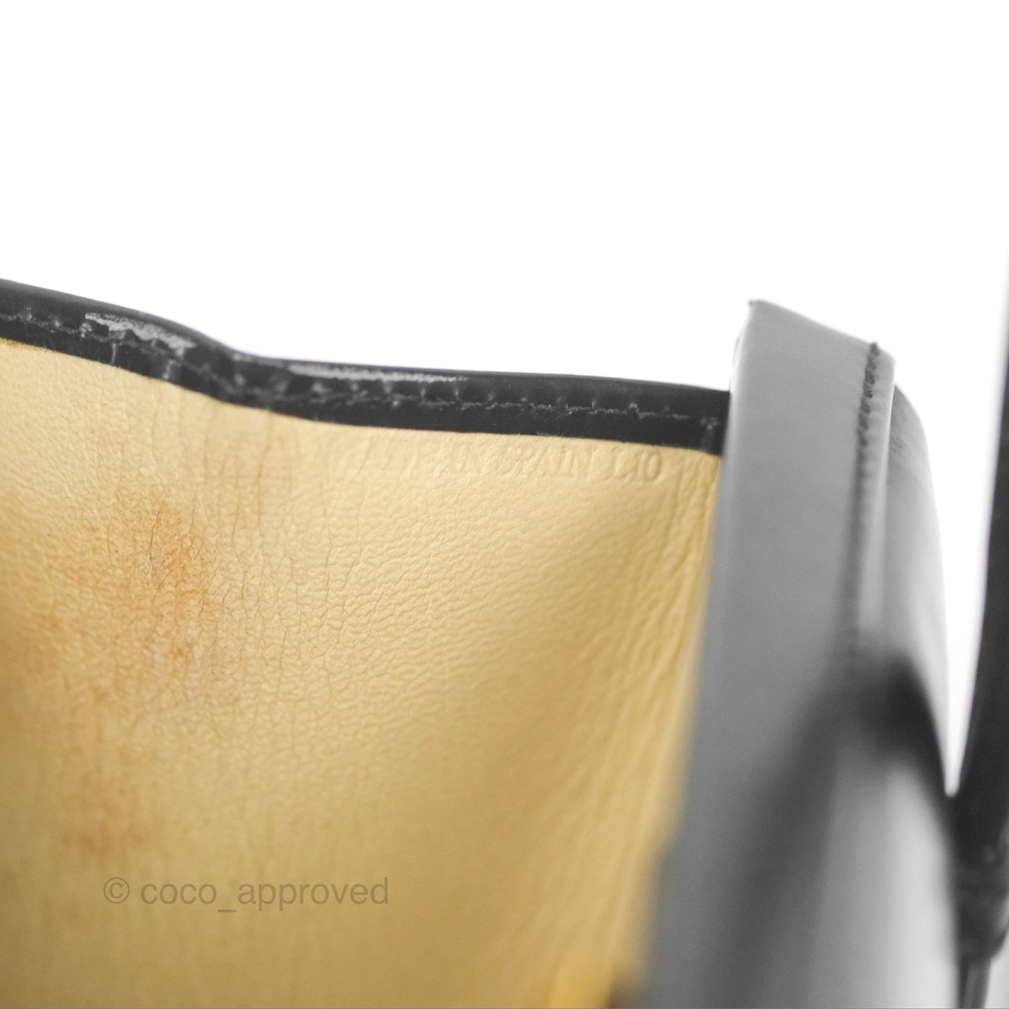 Loewe Vintage Small Postal Handle Bag Black Leather