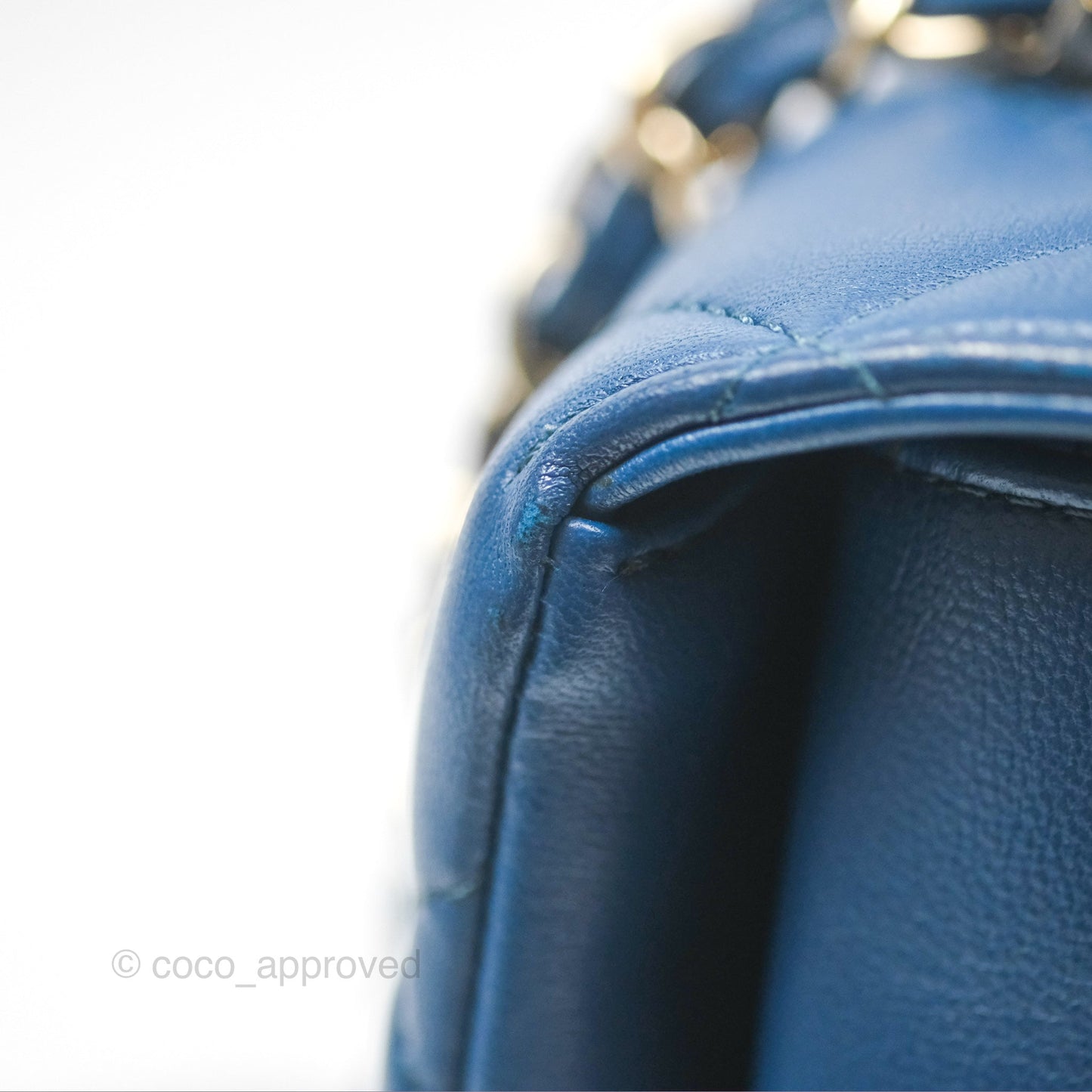 Chanel Medium Trendy CC Navy Blue Lambskin Gold Hardware