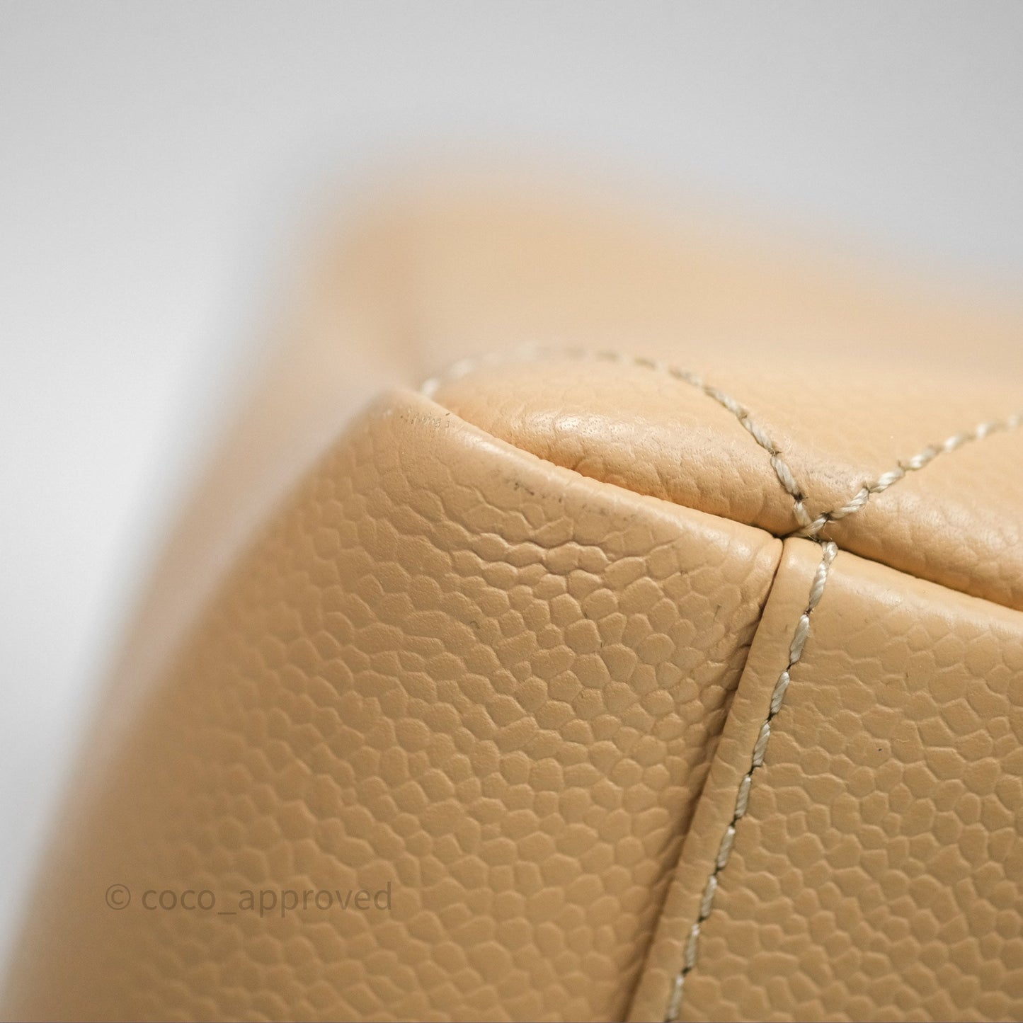 Chanel GST Beige Caviar Gold Hardware
