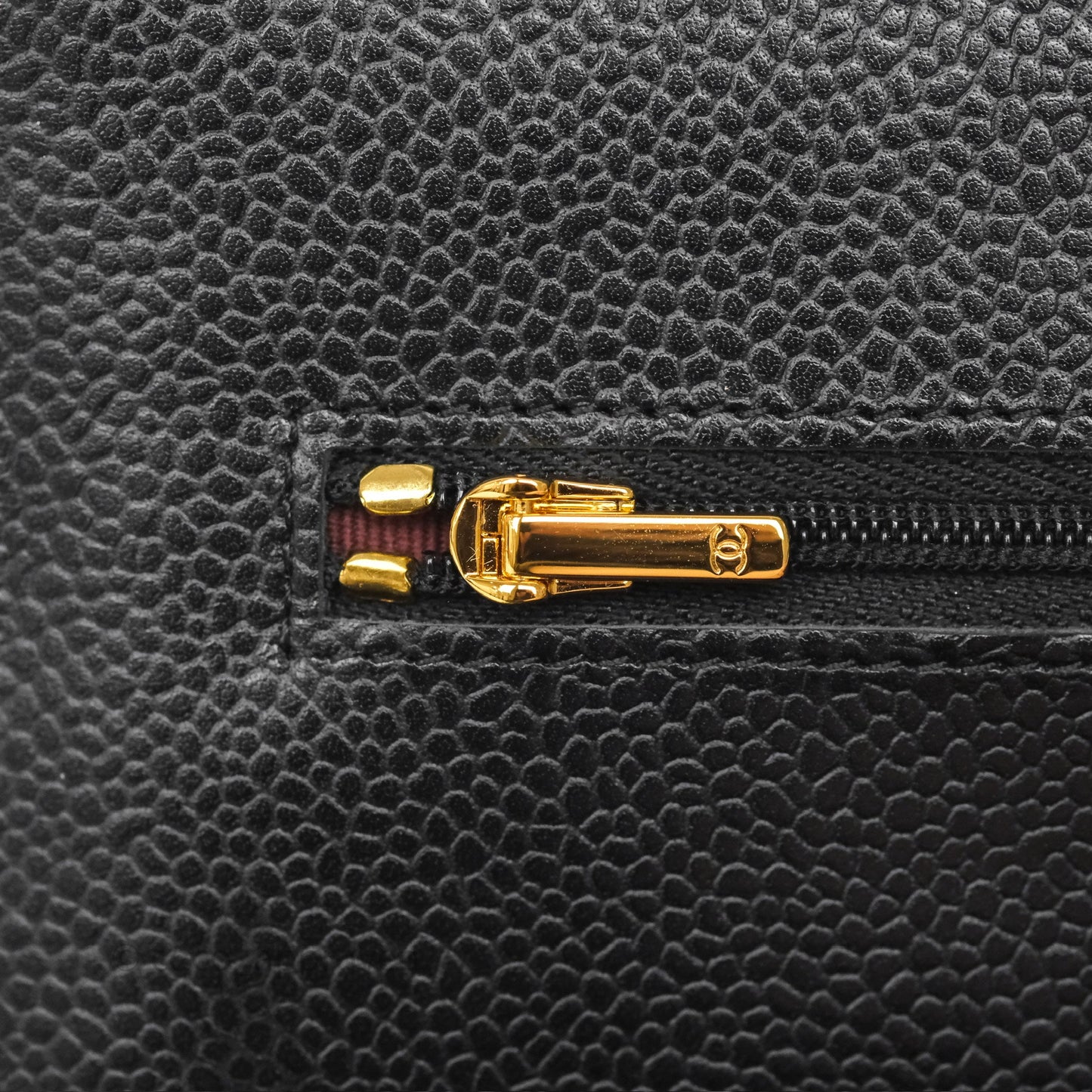 Chanel Classic Wallet On Chain WOC Quilted Black Caviar Gold Hardware