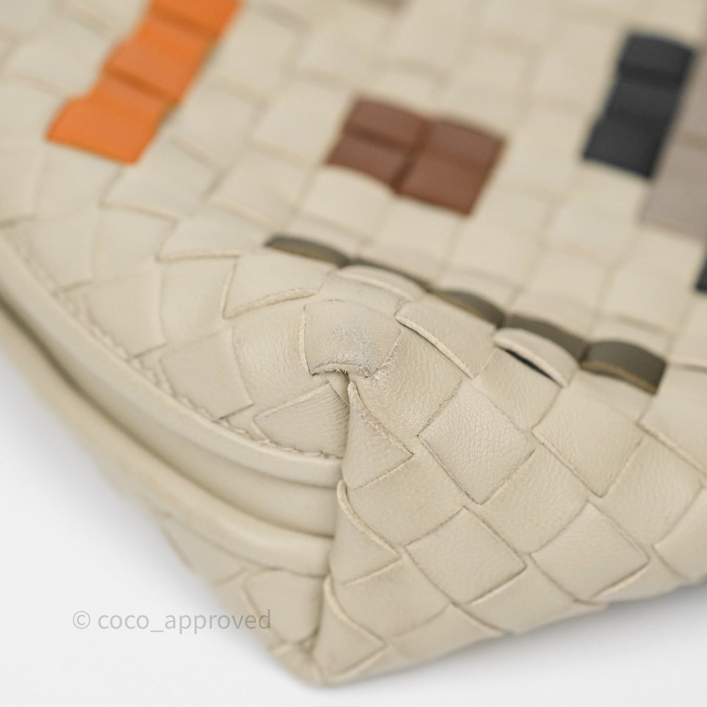 Bottega Veneta Nodini Crossbody Bag Cement Abstract Nappa Intrecciato