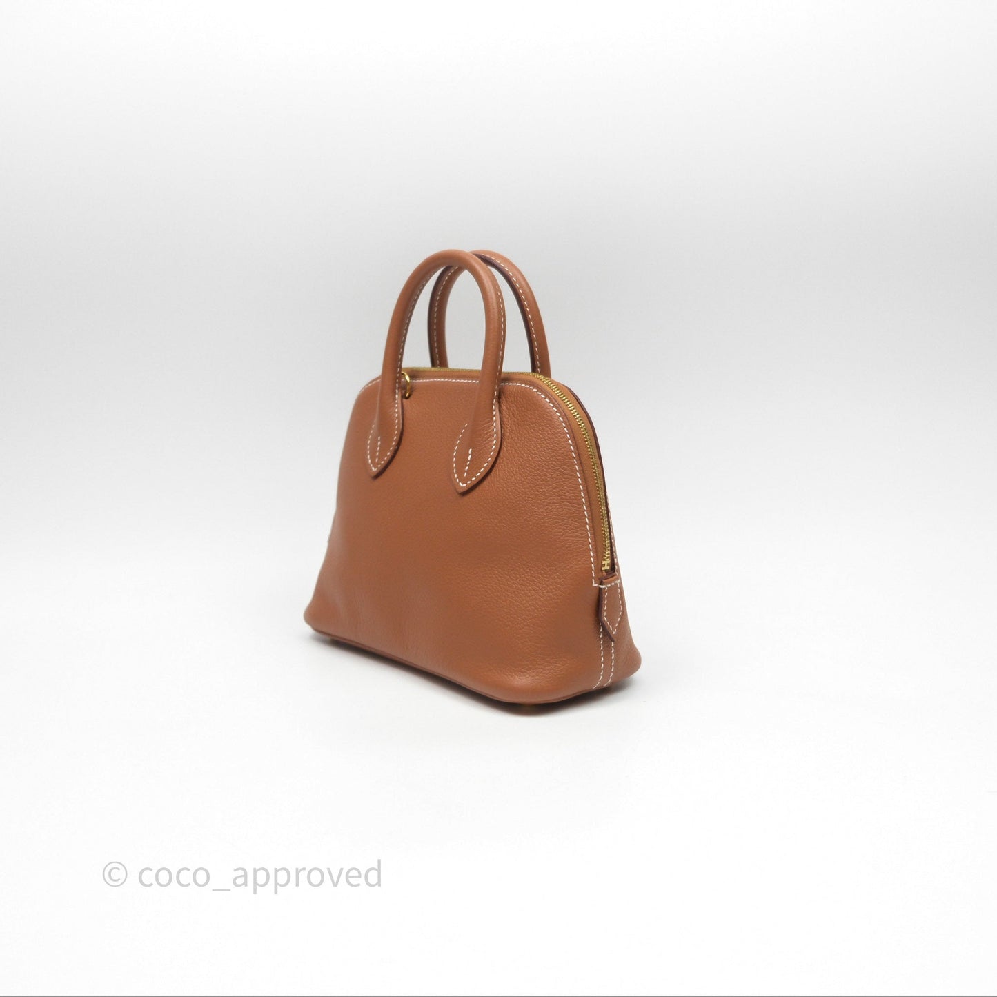 Hermès Bolide Mini 1923 Gold 37 Evercolor Gold Hardware