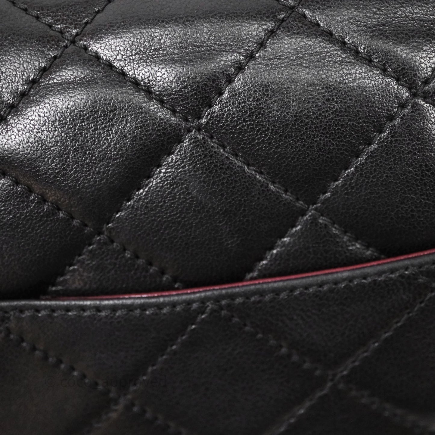 Chanel Quilted Vintage Flap Bag Lambskin Black 24K Gold Hardware