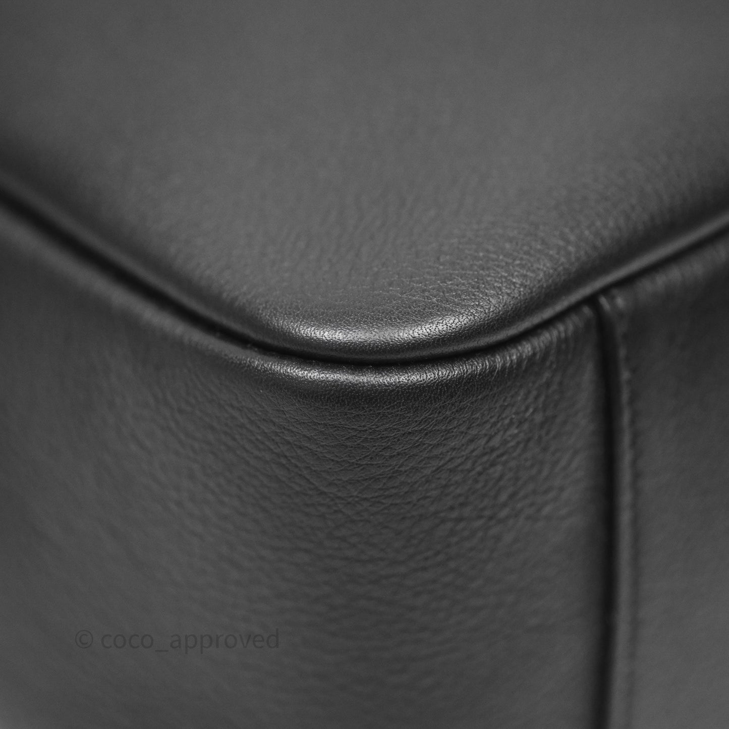 Saint Laurent LE 5 à 7 Supple Small Black Grained Leather Gold Hardware