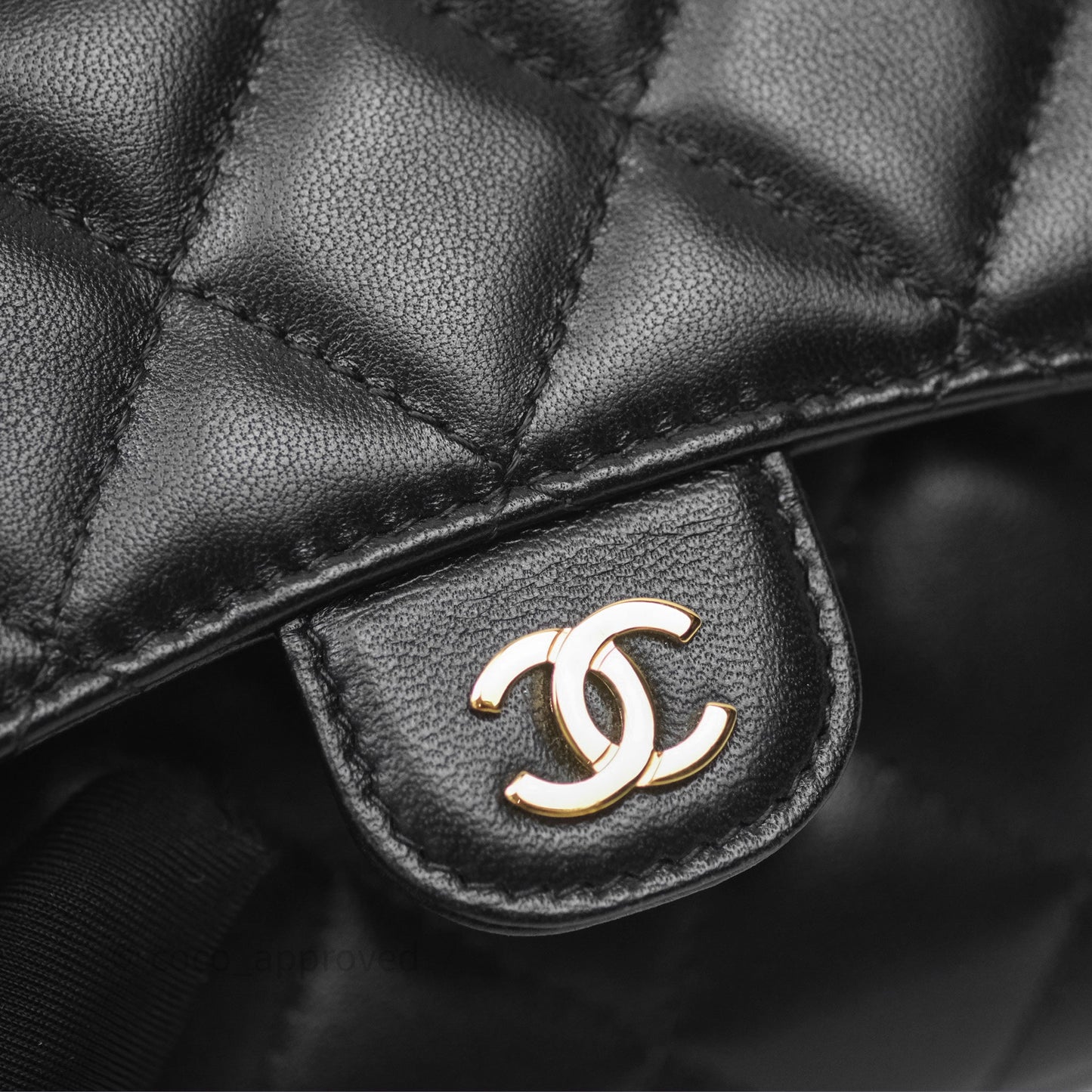 Chanel Classic Short Flap Wallet Black Lambskin Gold Hardware