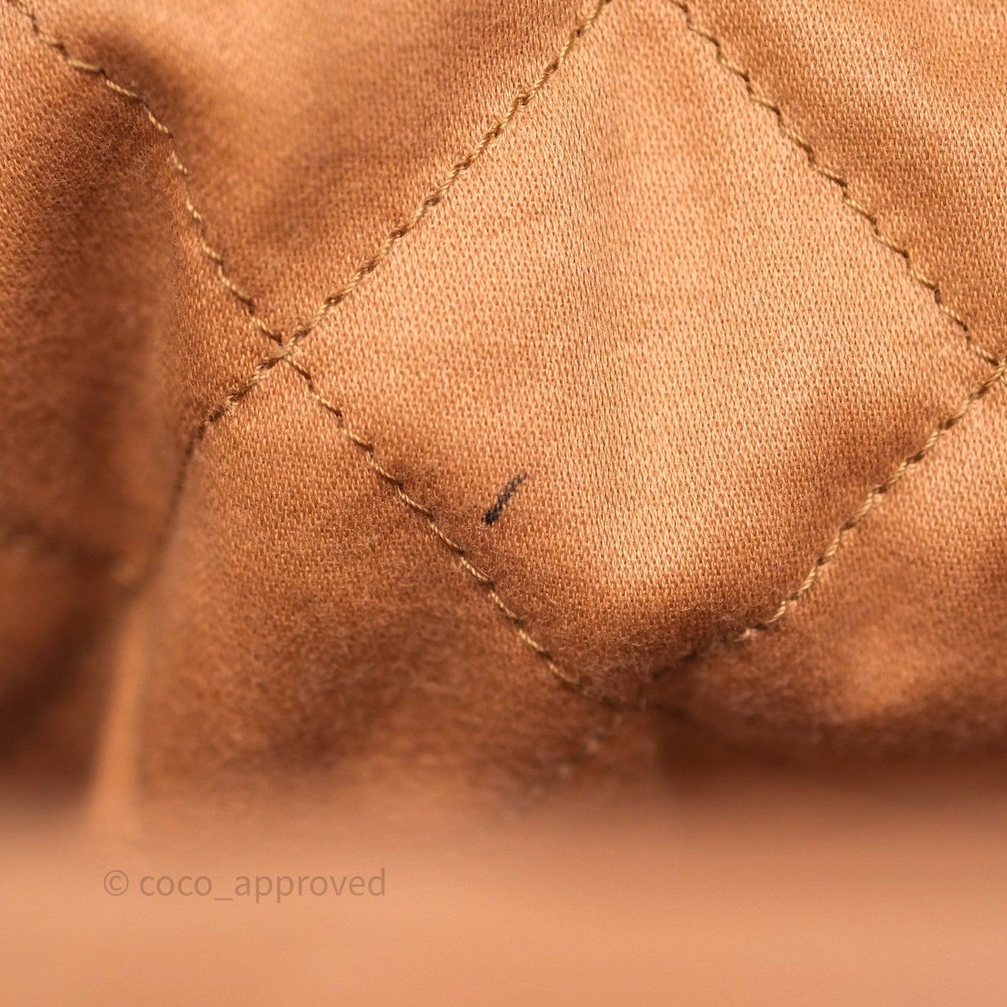 Chanel 22 Small Caramel Beige Shiny Calfskin Aged Gold Hardware