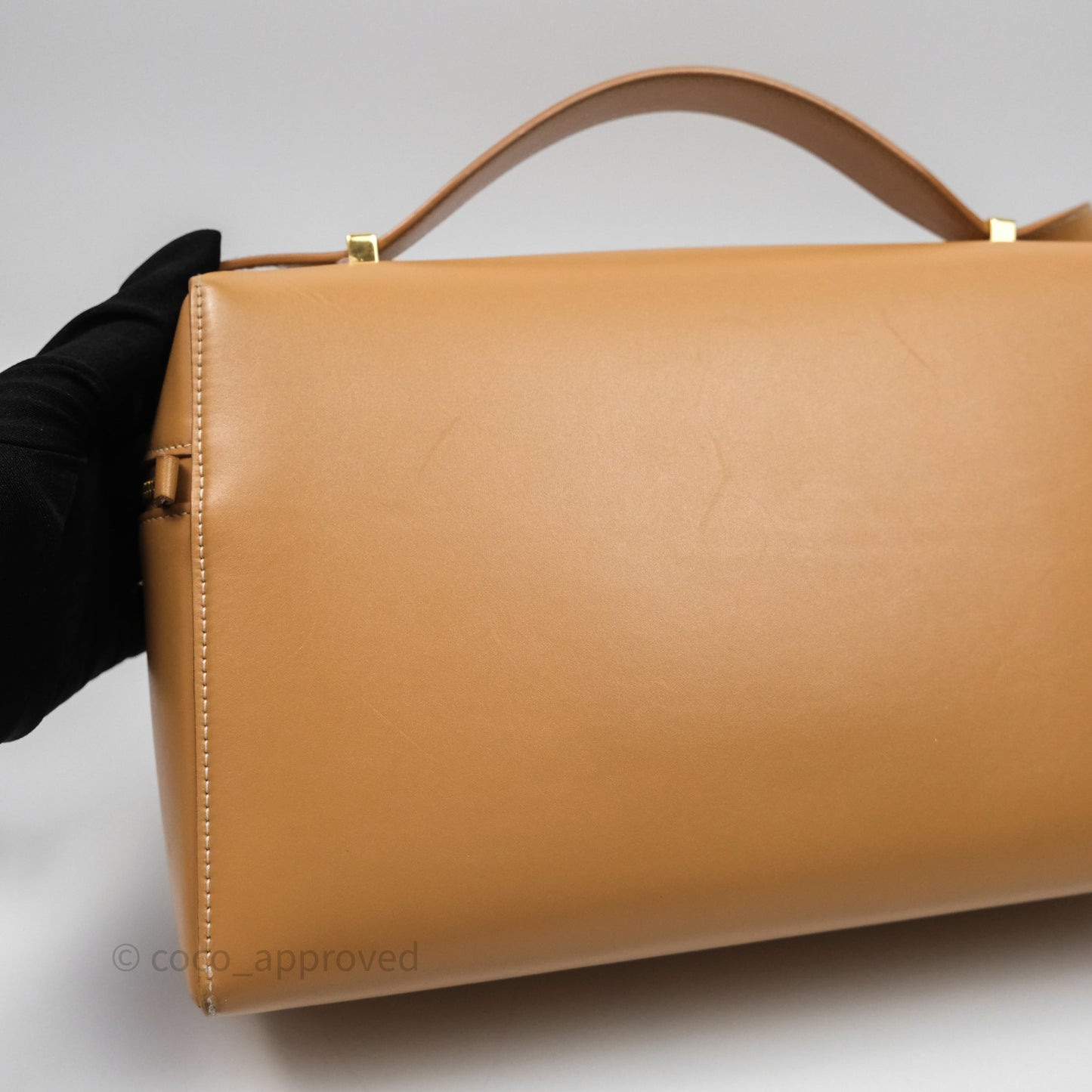 Loro Piana Extra Bag L27 Light Bamboo Calfskin Gold Hardware