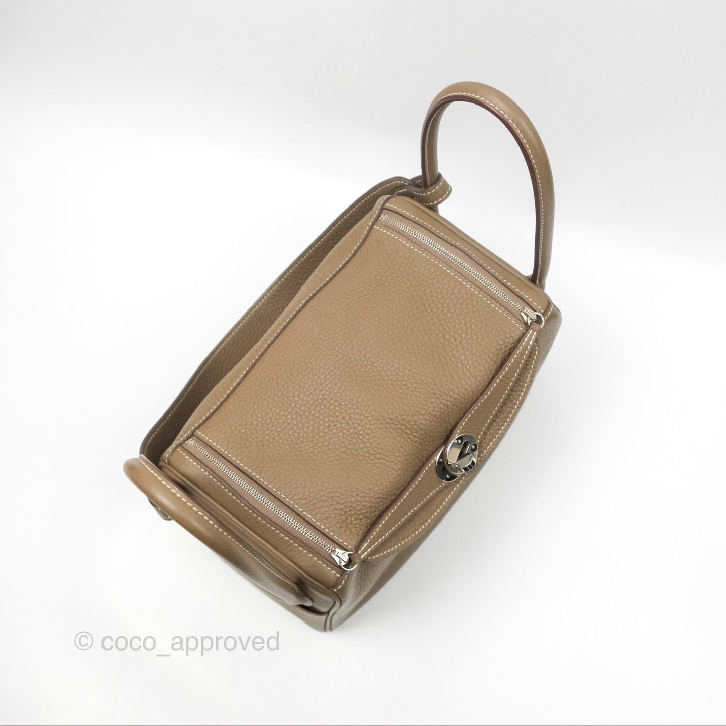 Hermès Lindy 26 Etoupe Clemence Palladium Hardware