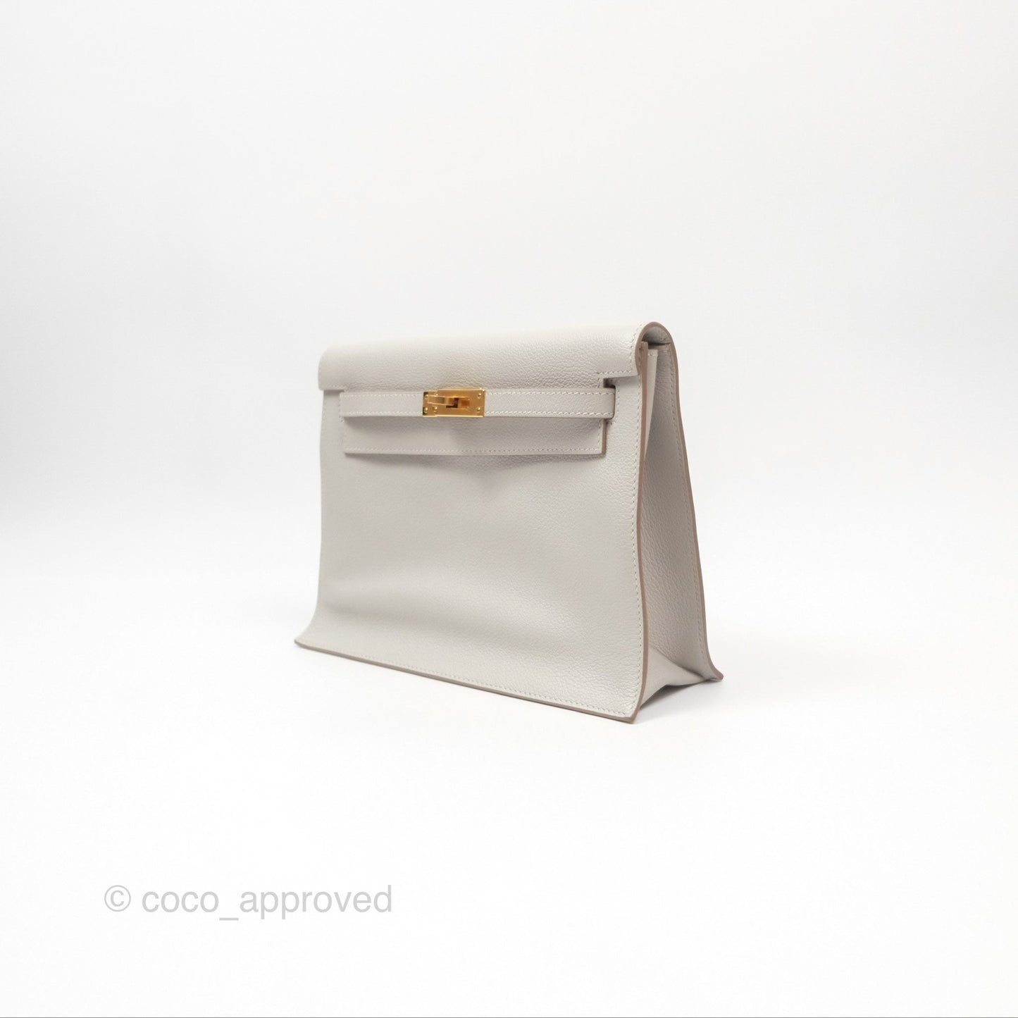 Hermès Kelly Danse II Bag Gris Perle 80 Evercolor Gold Hardware