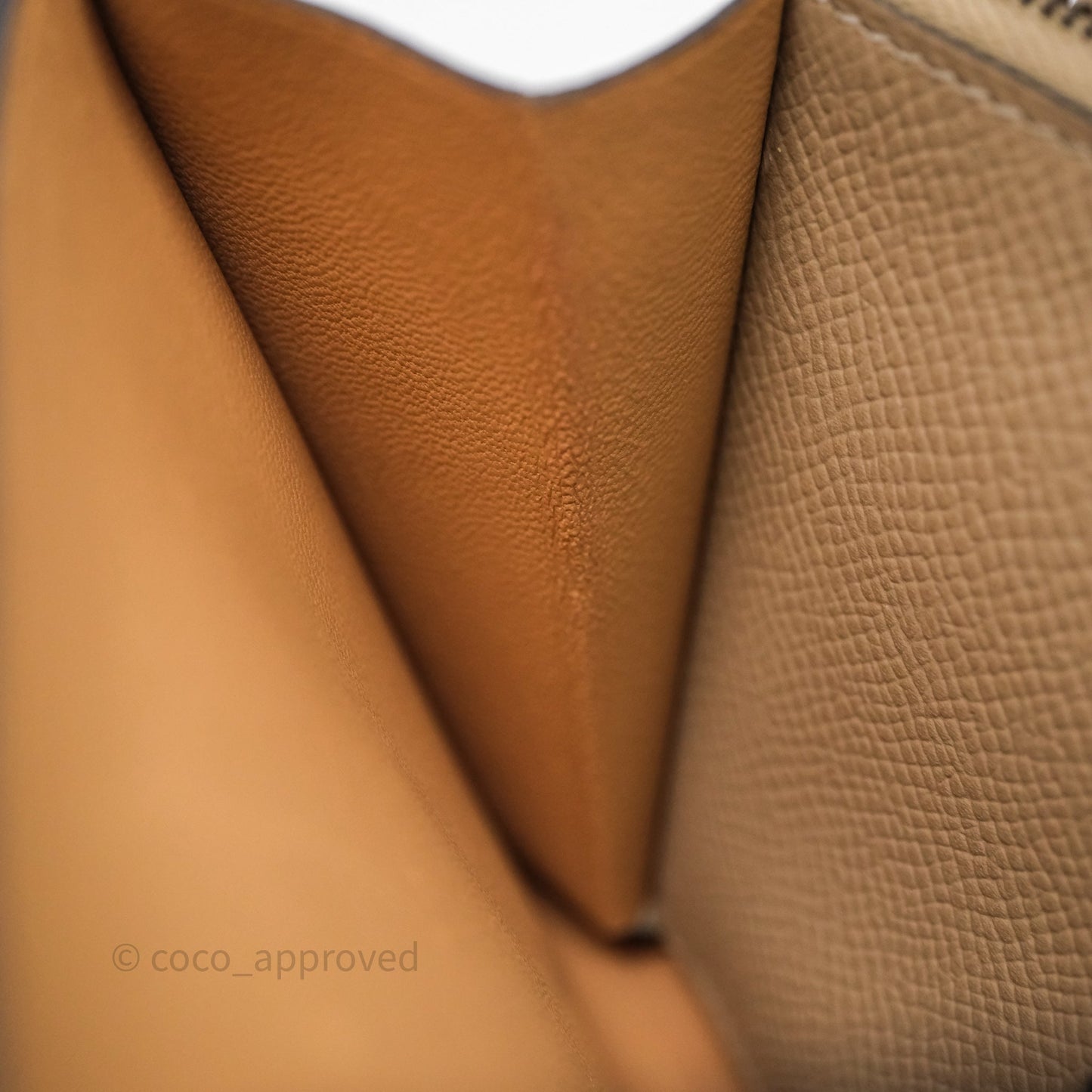 Hermès Constance Short Wallet Trench Epsom Gold Hardware