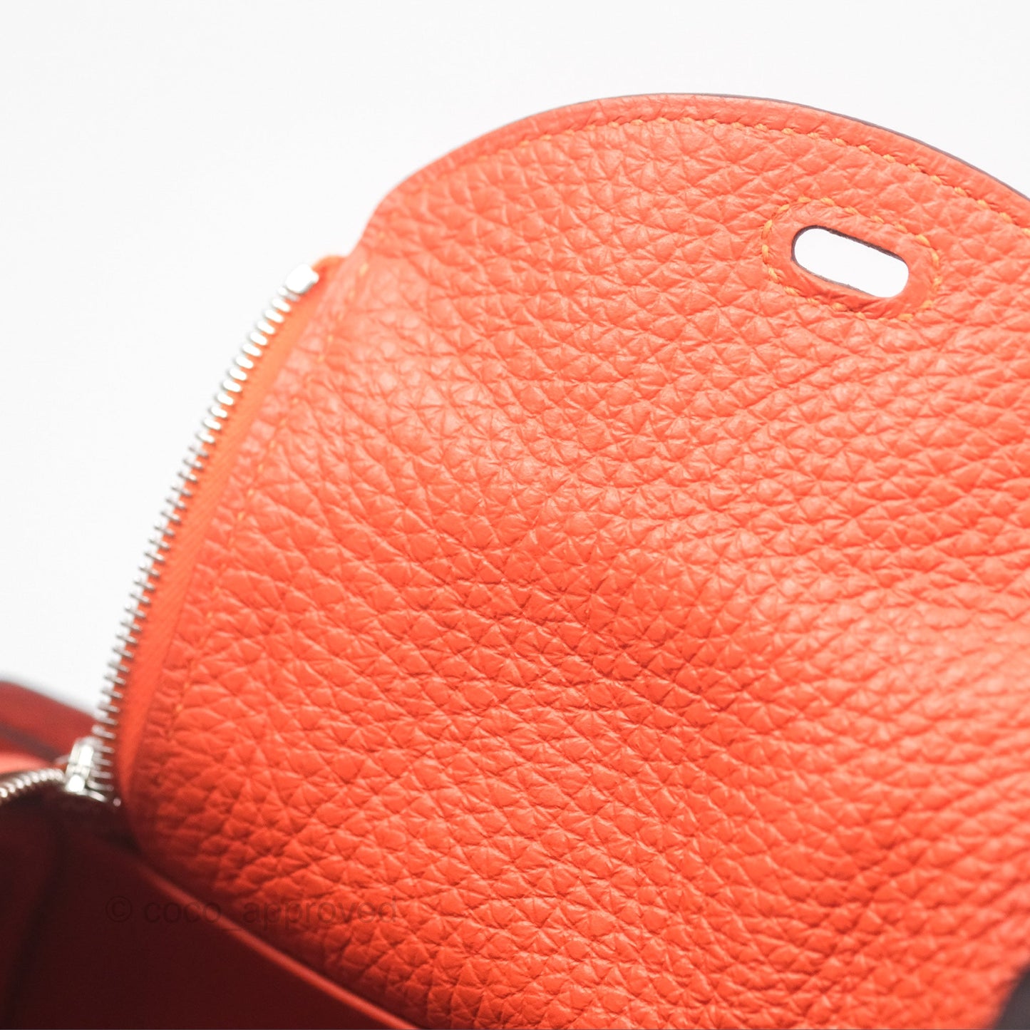 Hermès Mini Lindy 20 Orange Poppy 8V Clemence Palladium Hardware