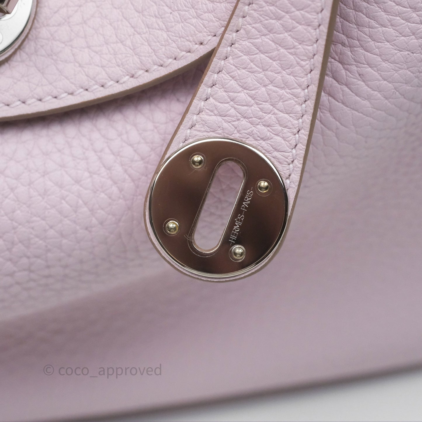 Hermès Lindy 26 Mauve Pale 09/Nata I2 Clemence Palladium Hardware