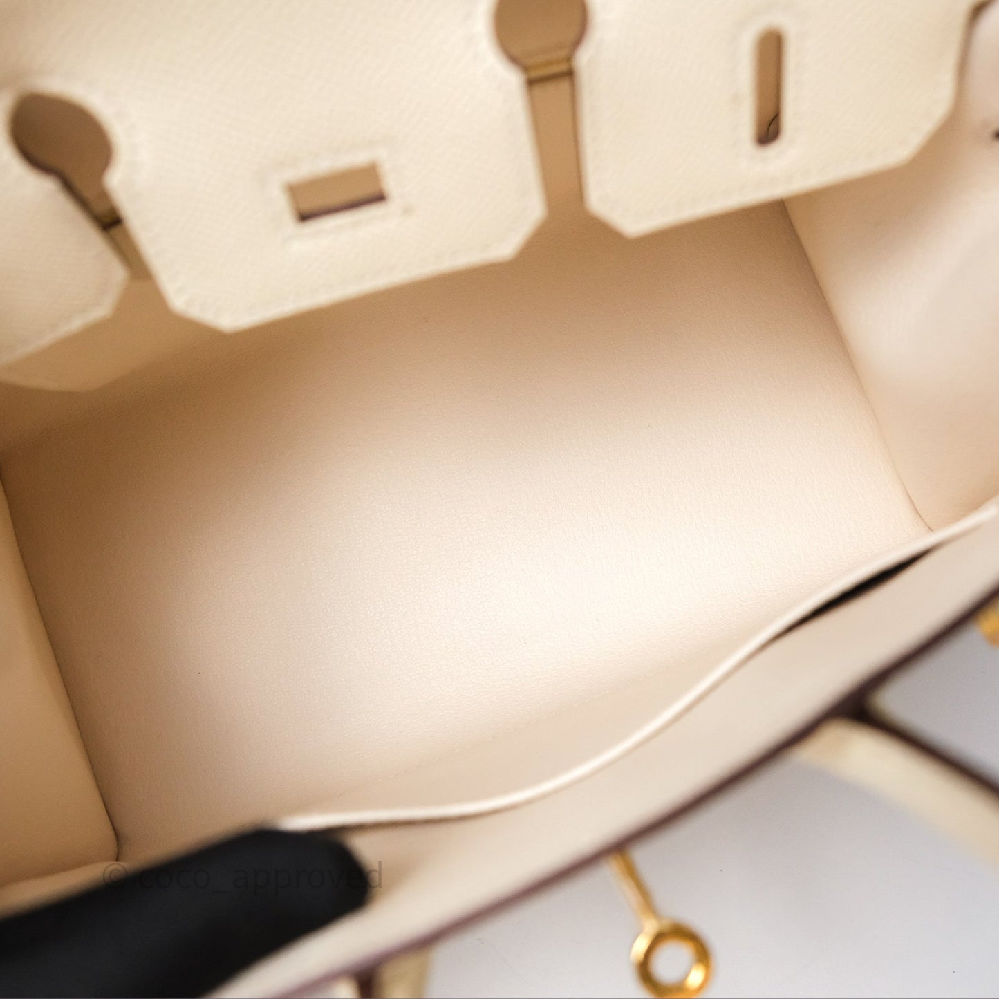 Hermès Birkin 25 Sellier Nata I2 Epsom Gold Hardware