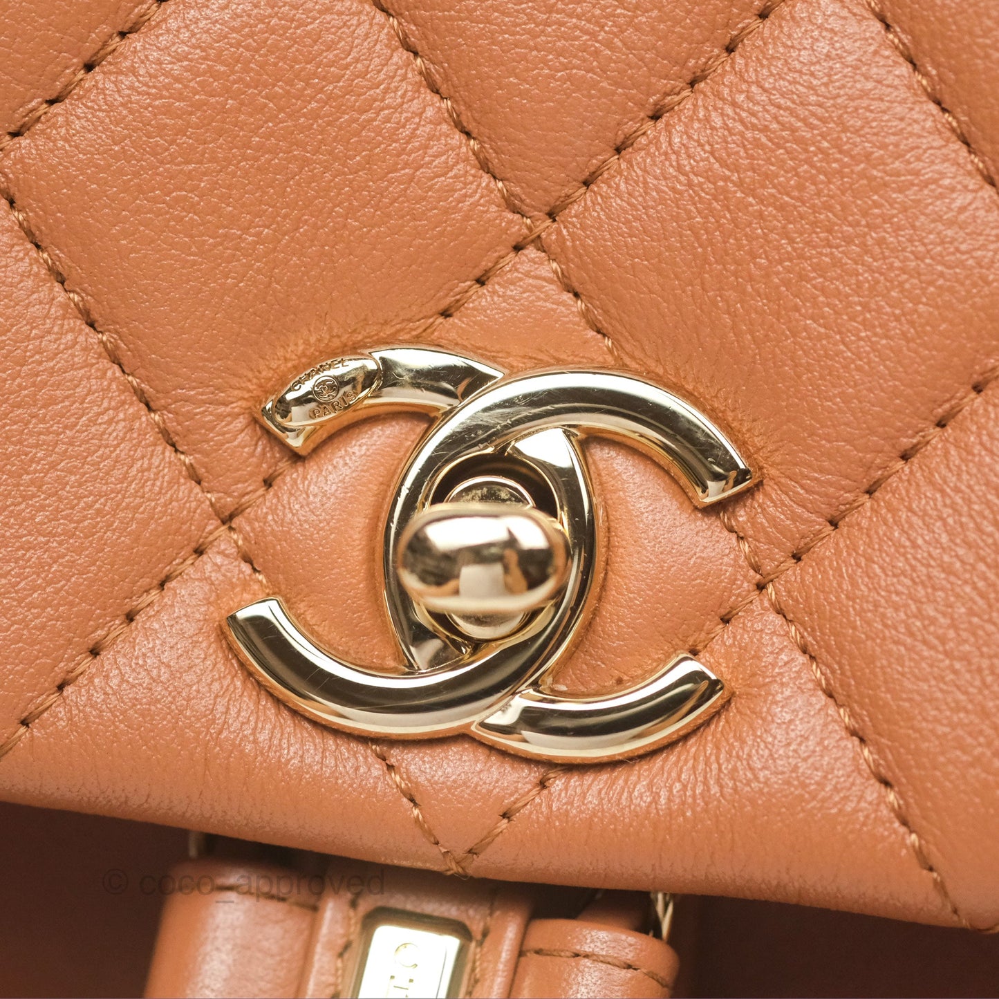 Chanel Small Duma Drawstring Backpack Camel Calfskin 24P