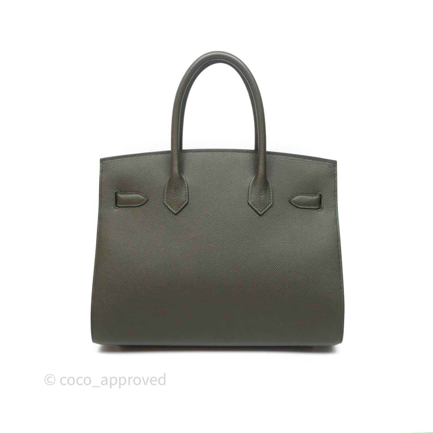 Hermès Birkin 30 Vert de Gris C6 Epsom Sliver Hardware