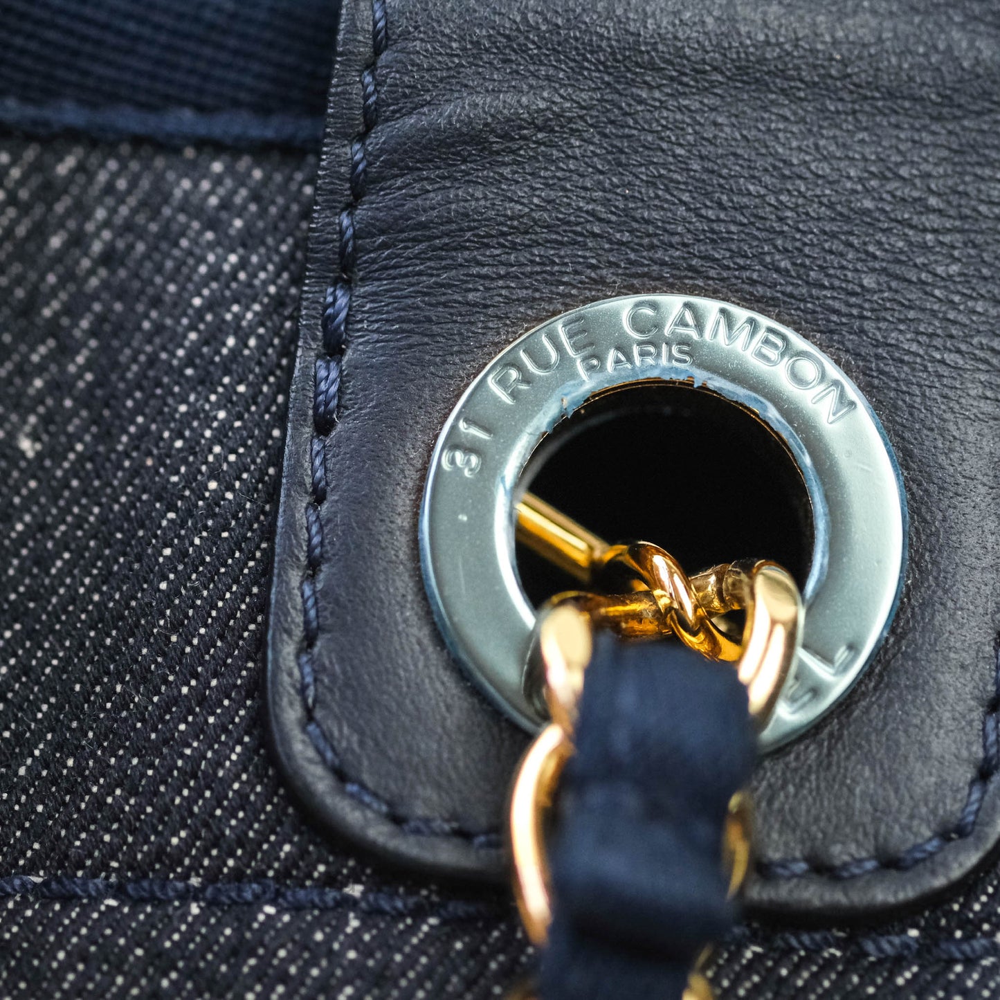 Chanel Canvas Large Deauville Tote Denim