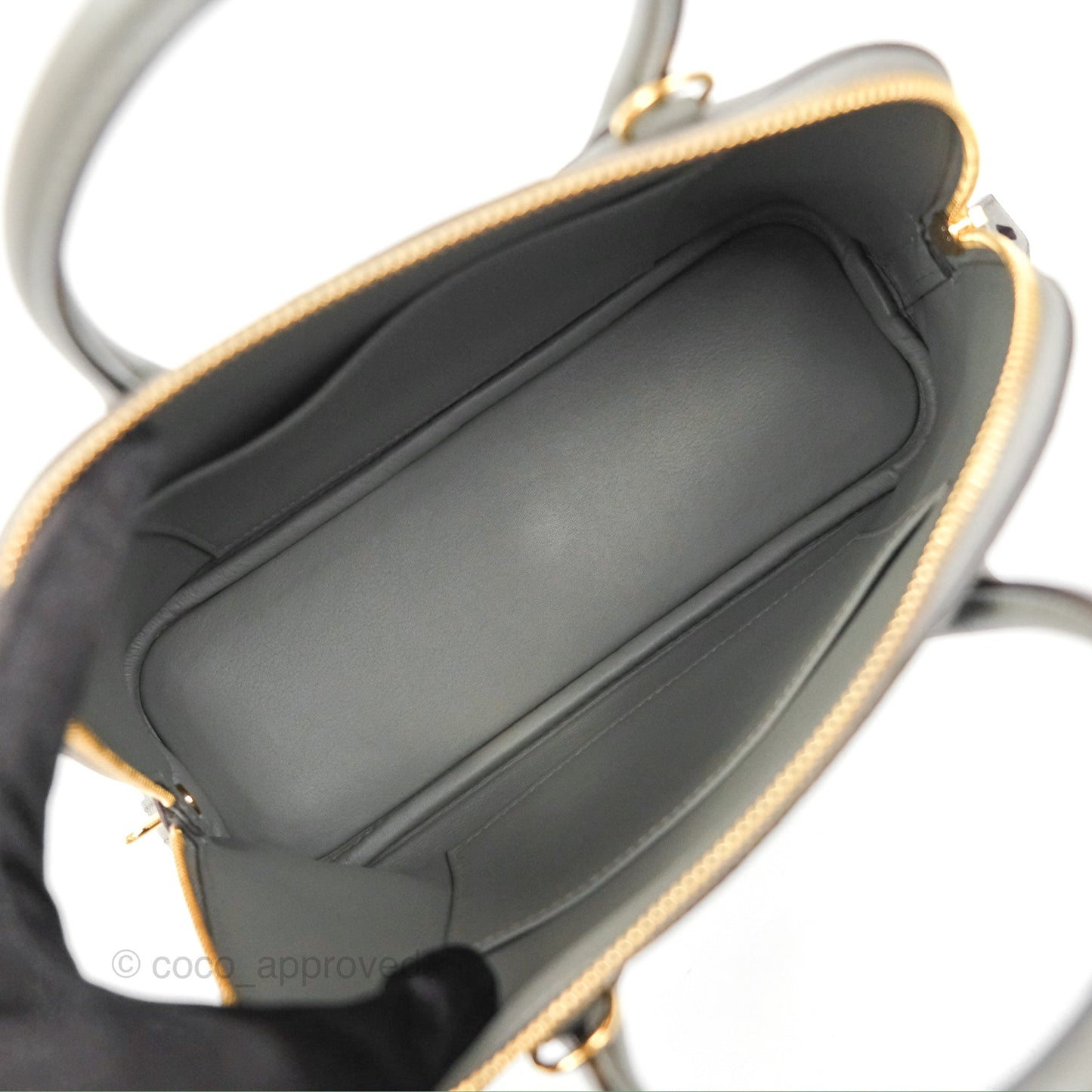 Hermès Bolide 1923 25 Gris Meyer 0L Evercolor Gold Hardware