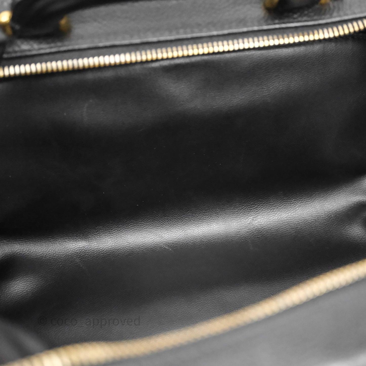 Chanel Vintage Timeless Vanity Case Caviar 24K Gold Hardware